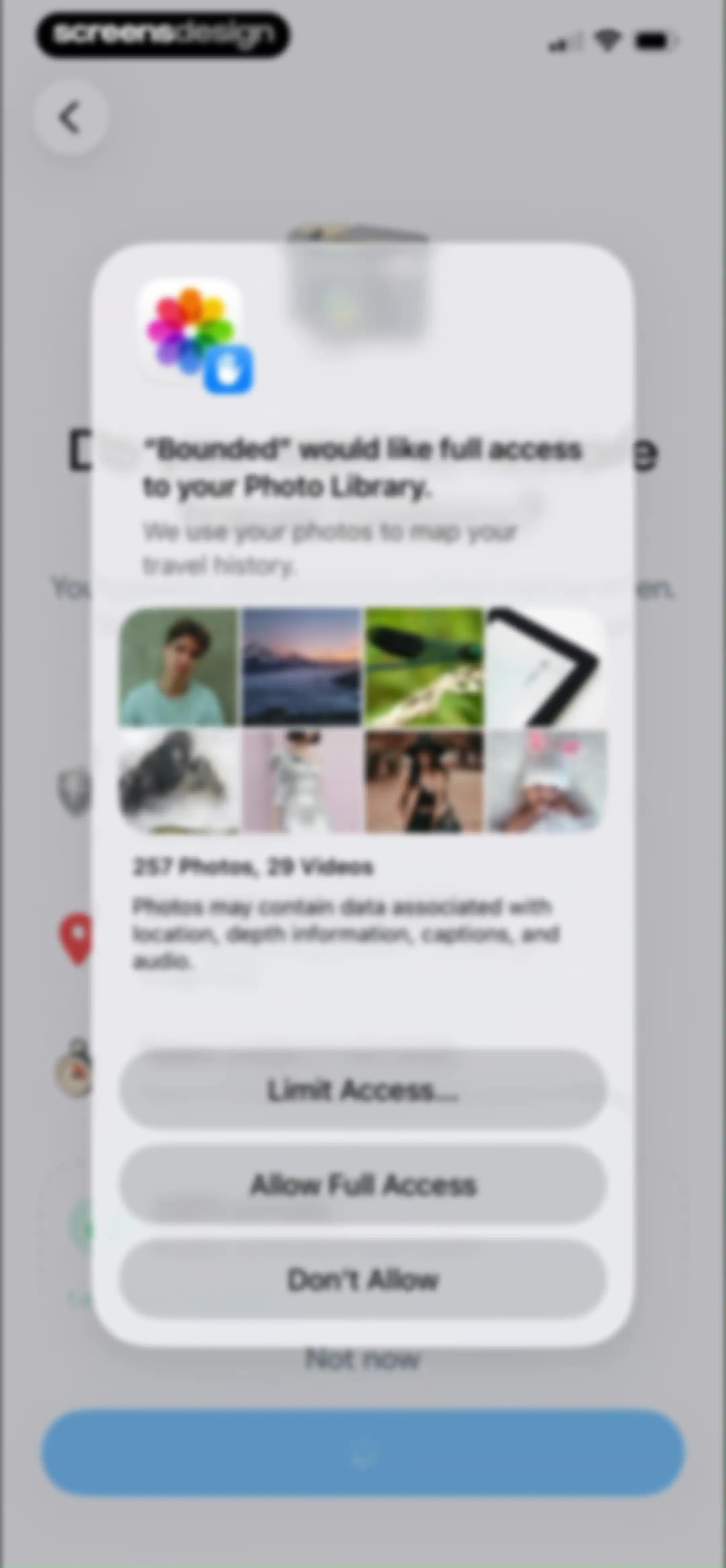 Country Days Tracker: Bounded screen 10