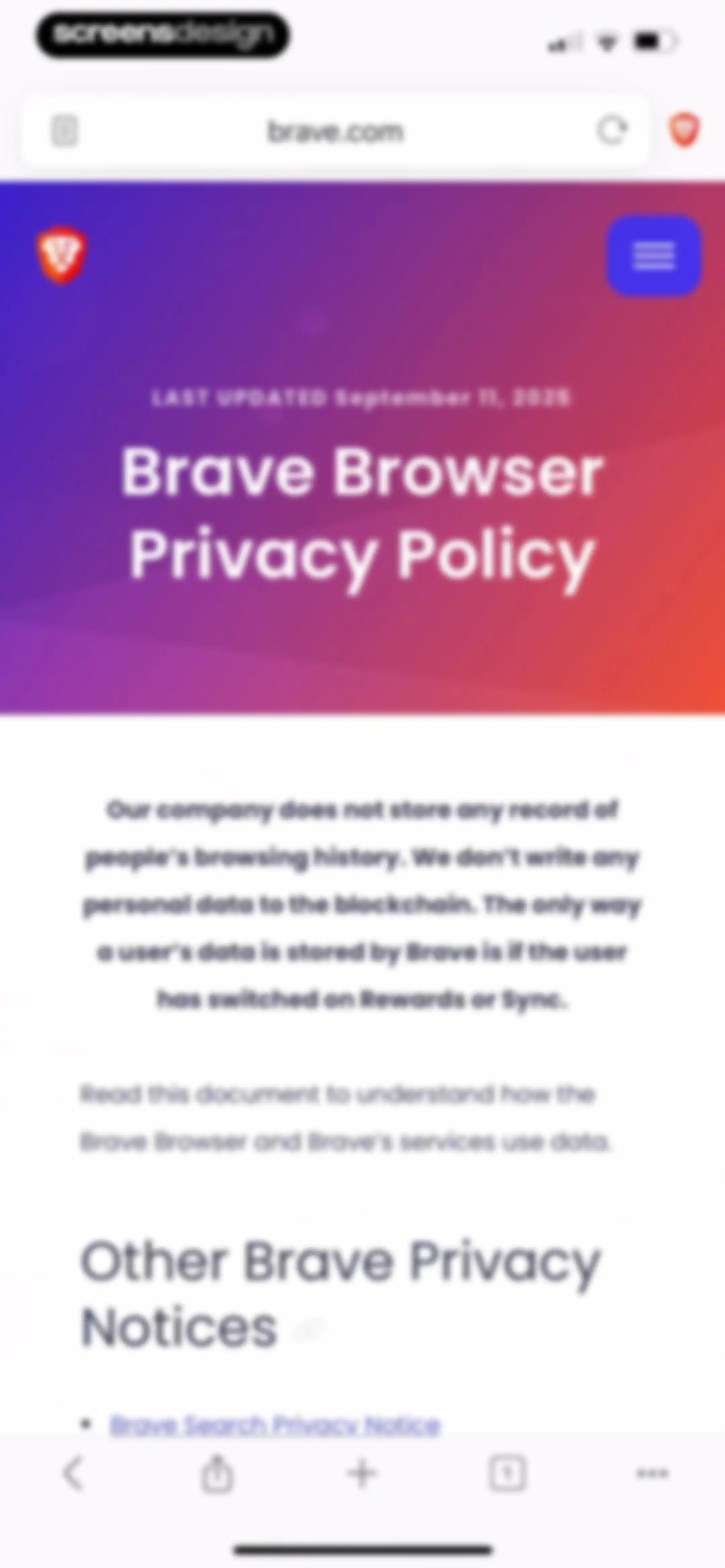 Brave Browser & Search Engine screen 133