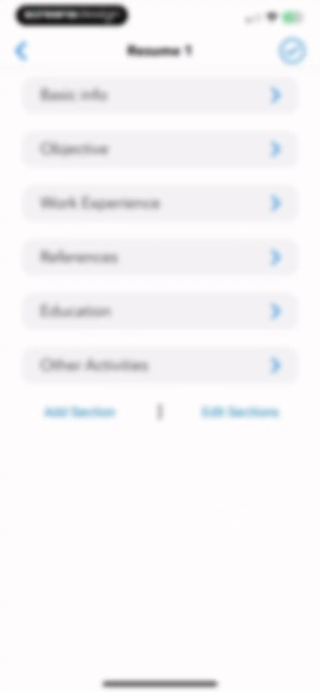 Resume Builder⁺ screen 8