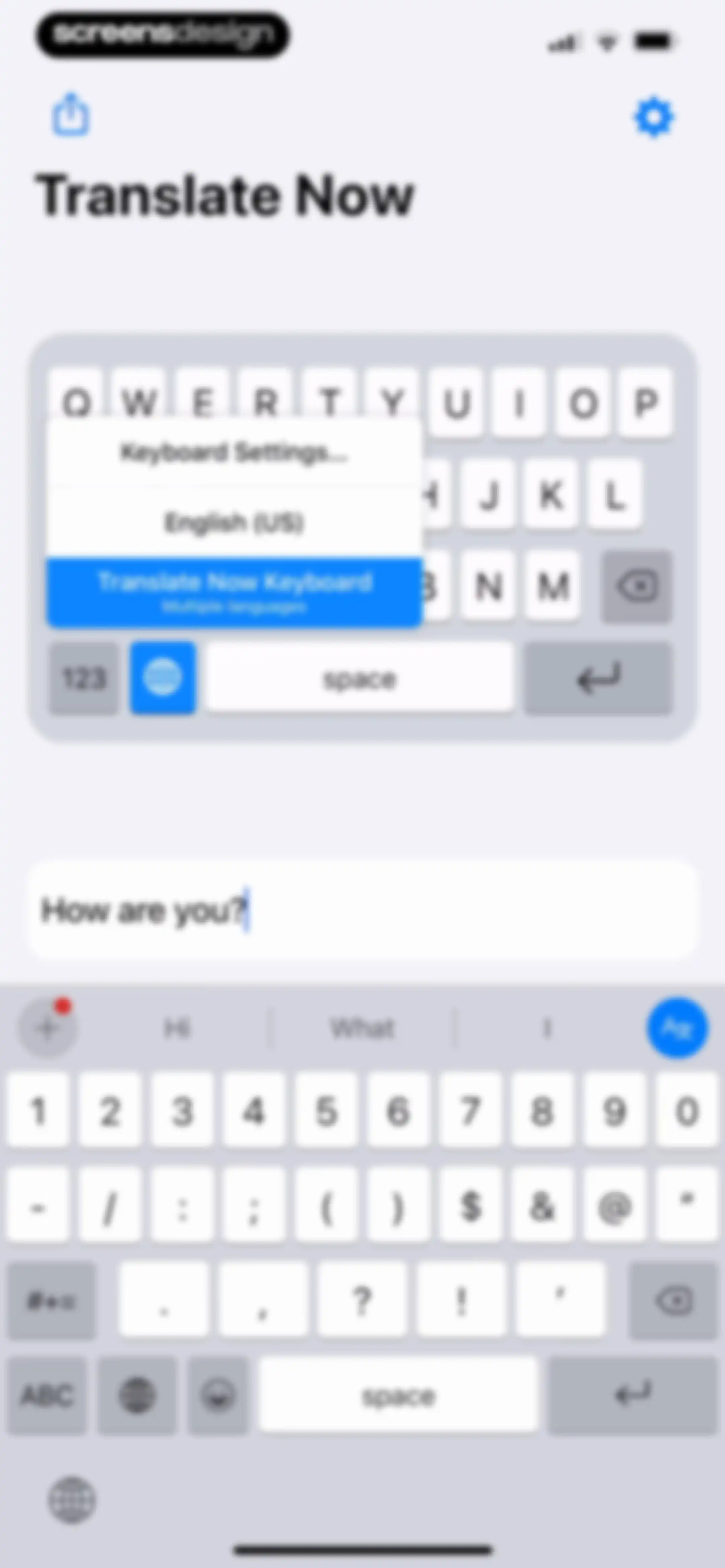 Translator Keyboard - Language screen 16