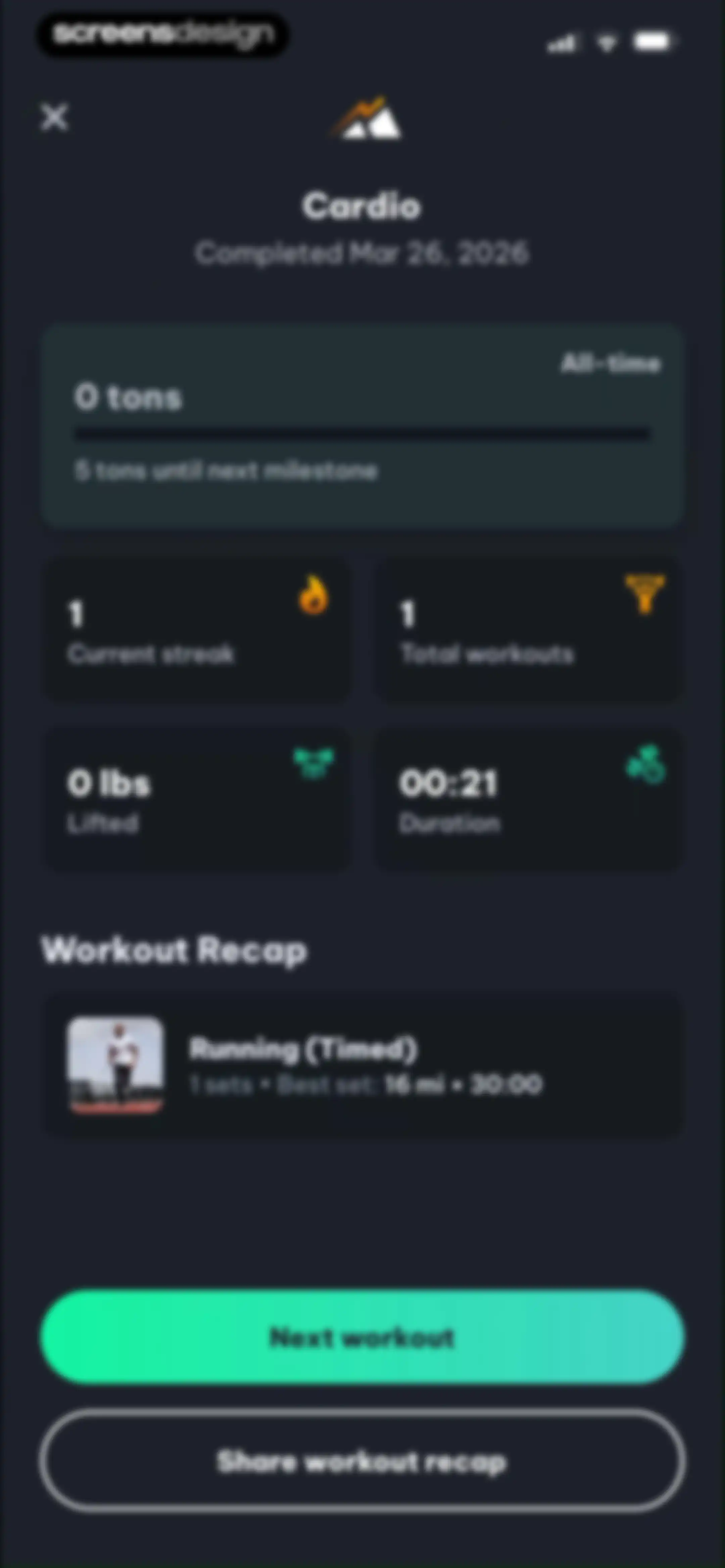 Peak Strength screen 59