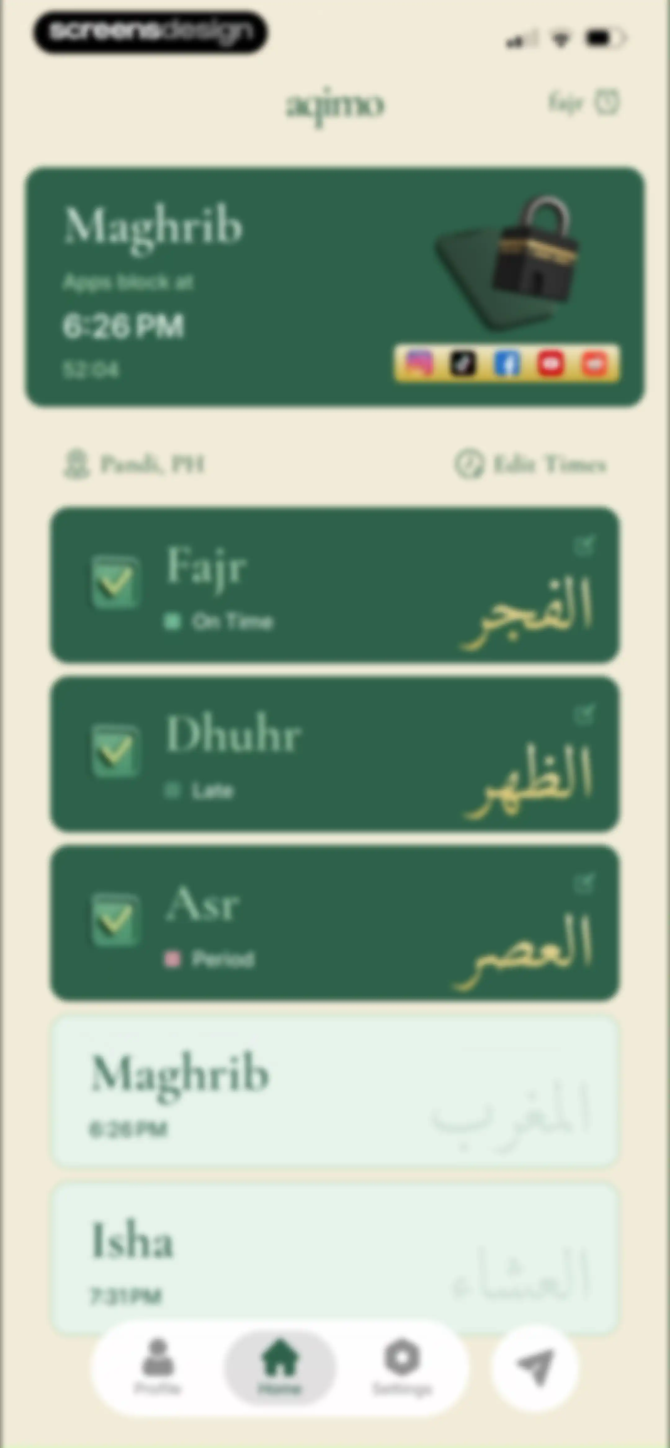 Aqimo: Salah Focus screen 52
