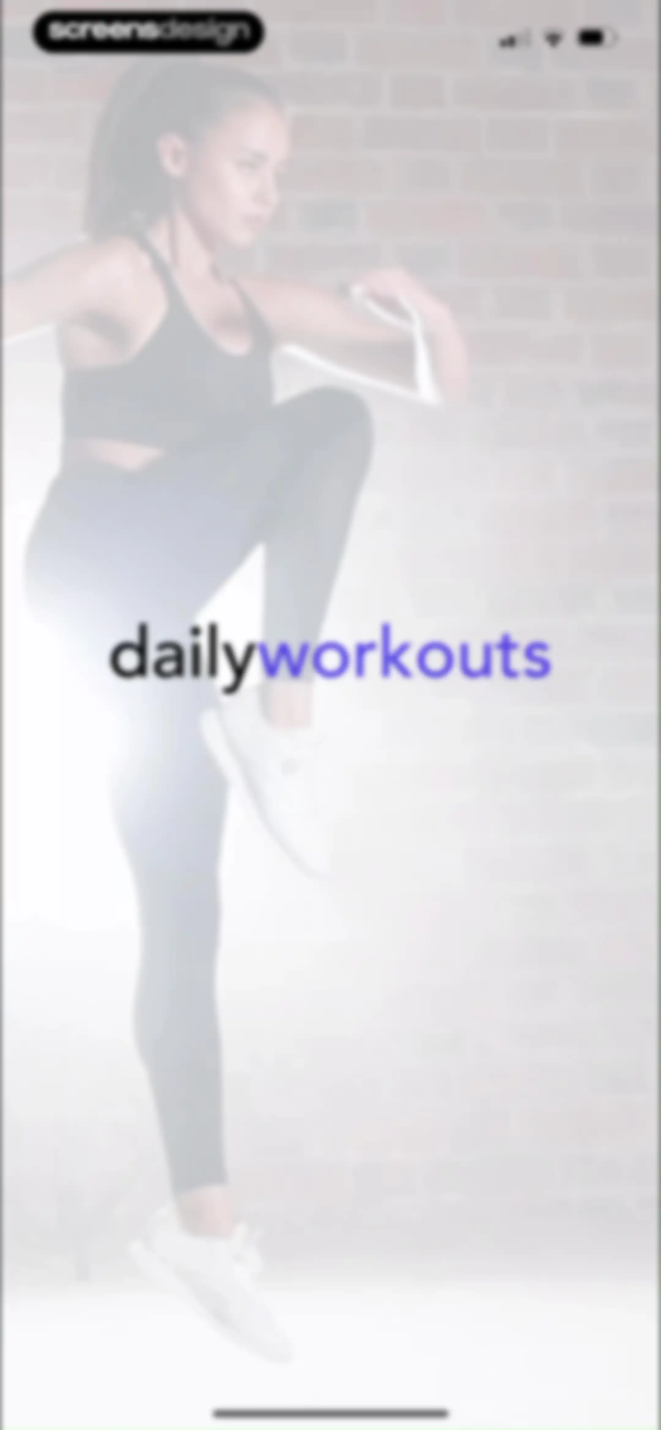 Daily Workouts - Home Fitness screen 1