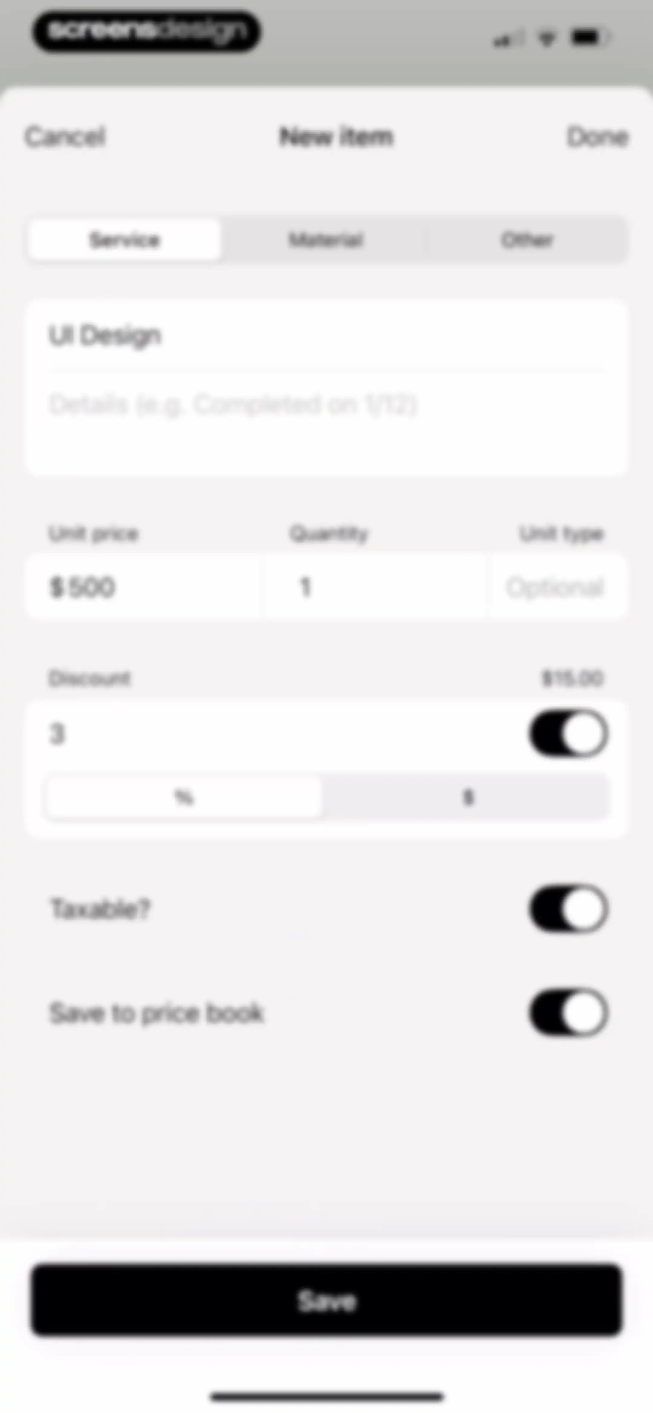 Invoice Maker ▸ Estimate App screen 25