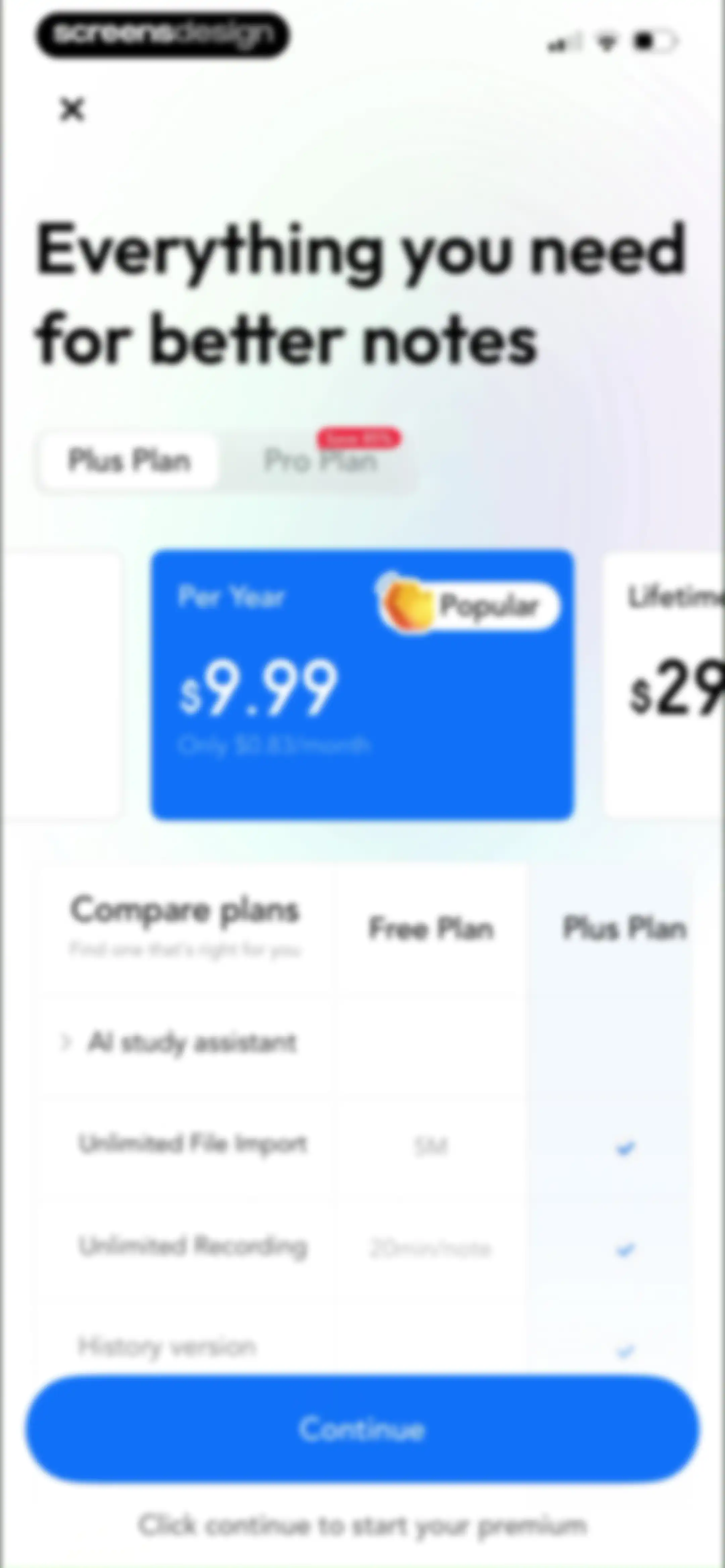 Freenotes®: AI Notes Taking screen 58