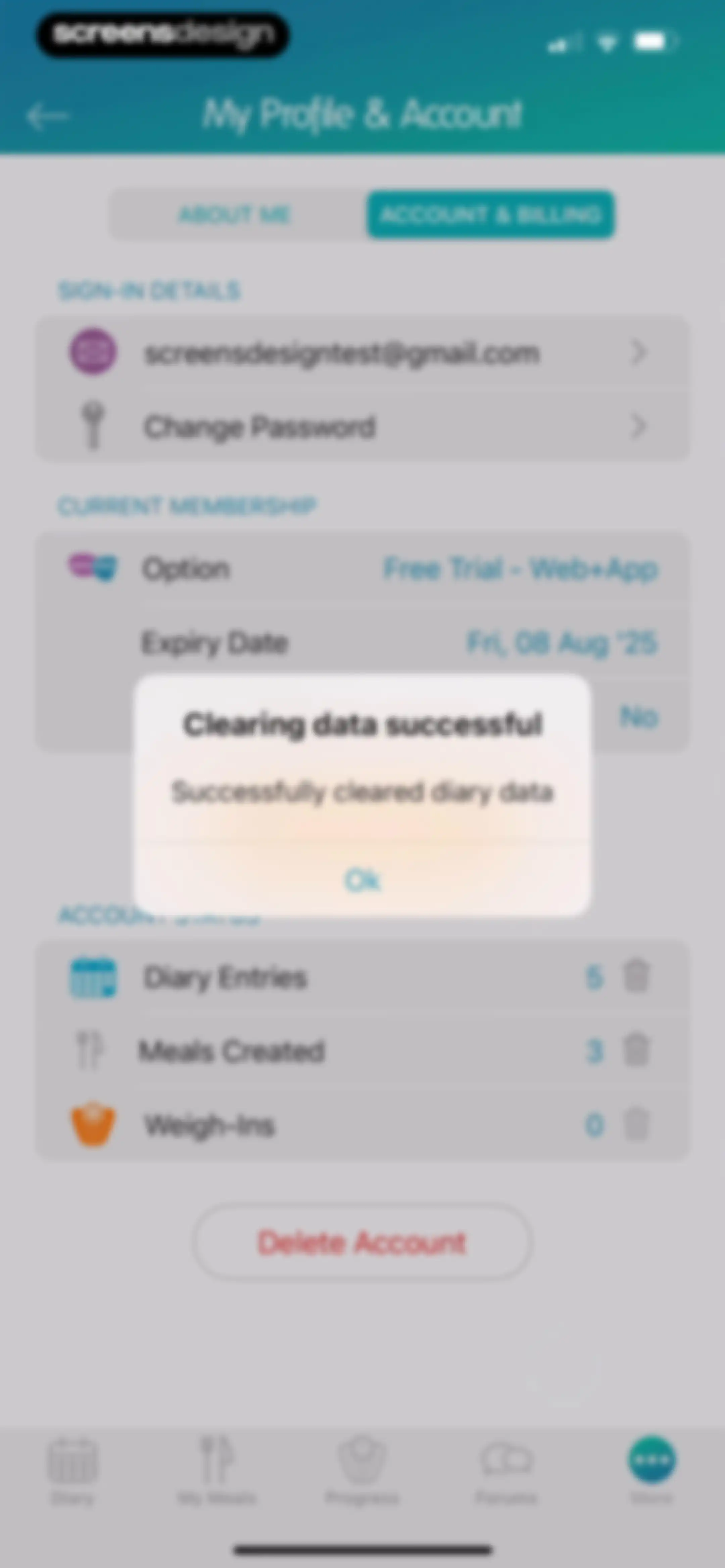 Calorie Counter + screen 155