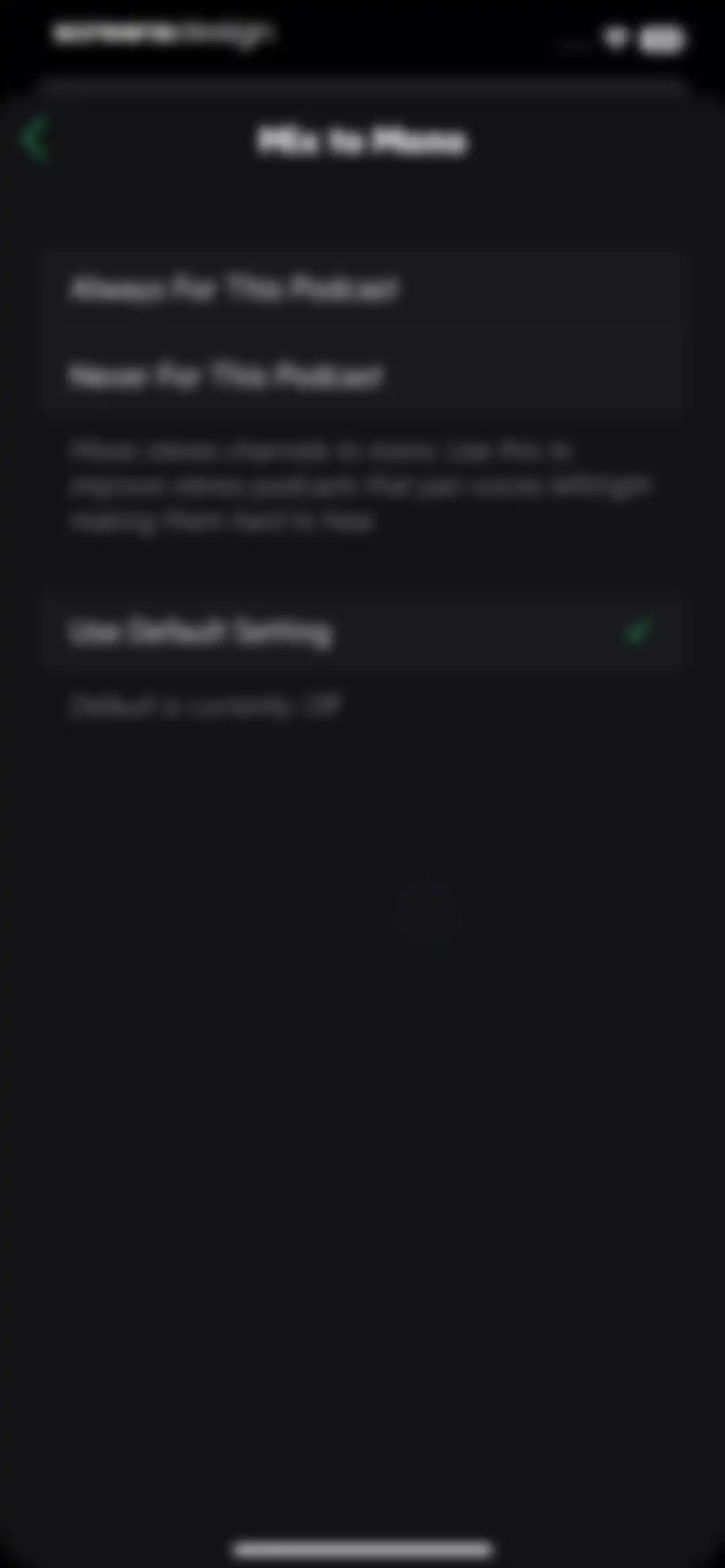 Castro: Podcast App & Player screen 38