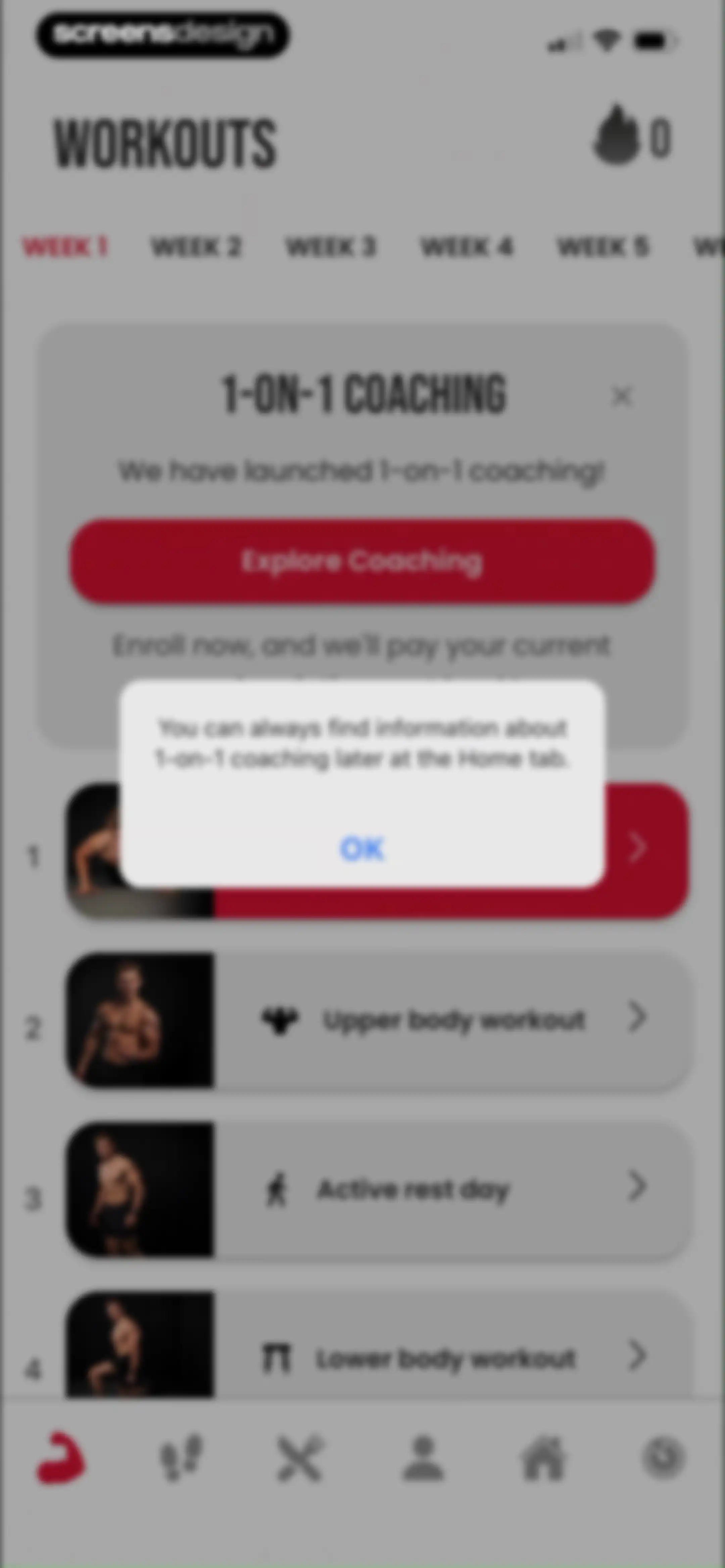 90 Day Challenge screen 38