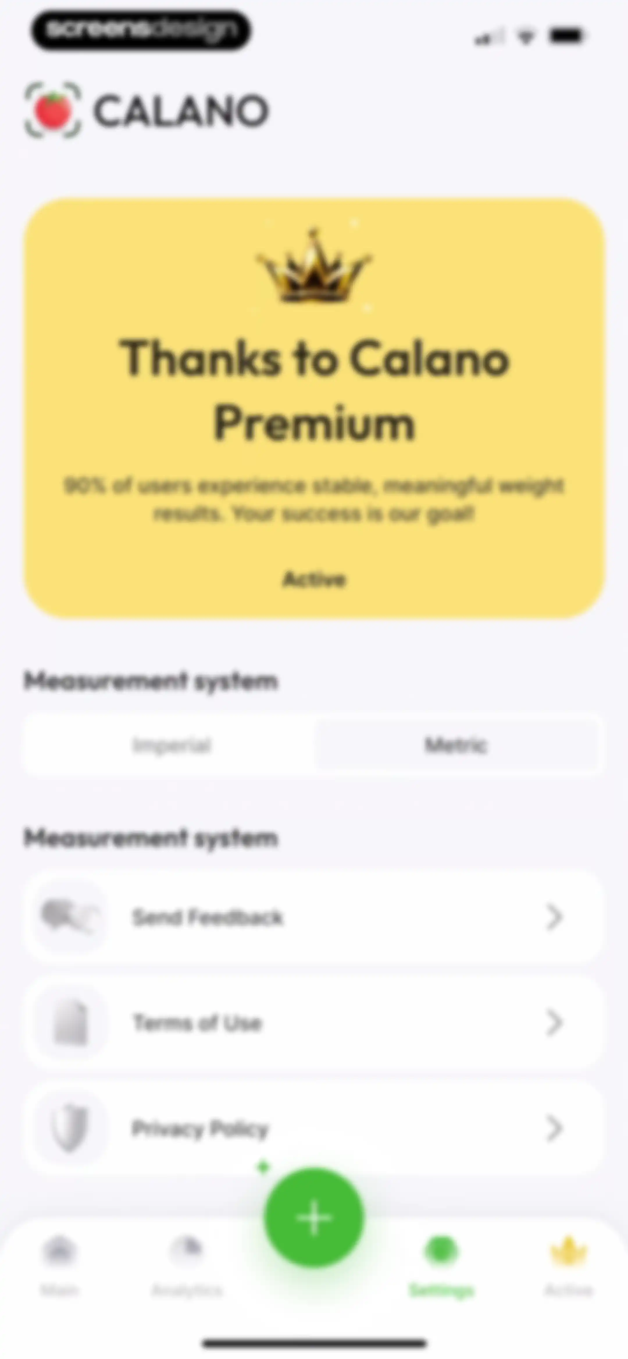 CALANO — Calorie Tracker screen 85