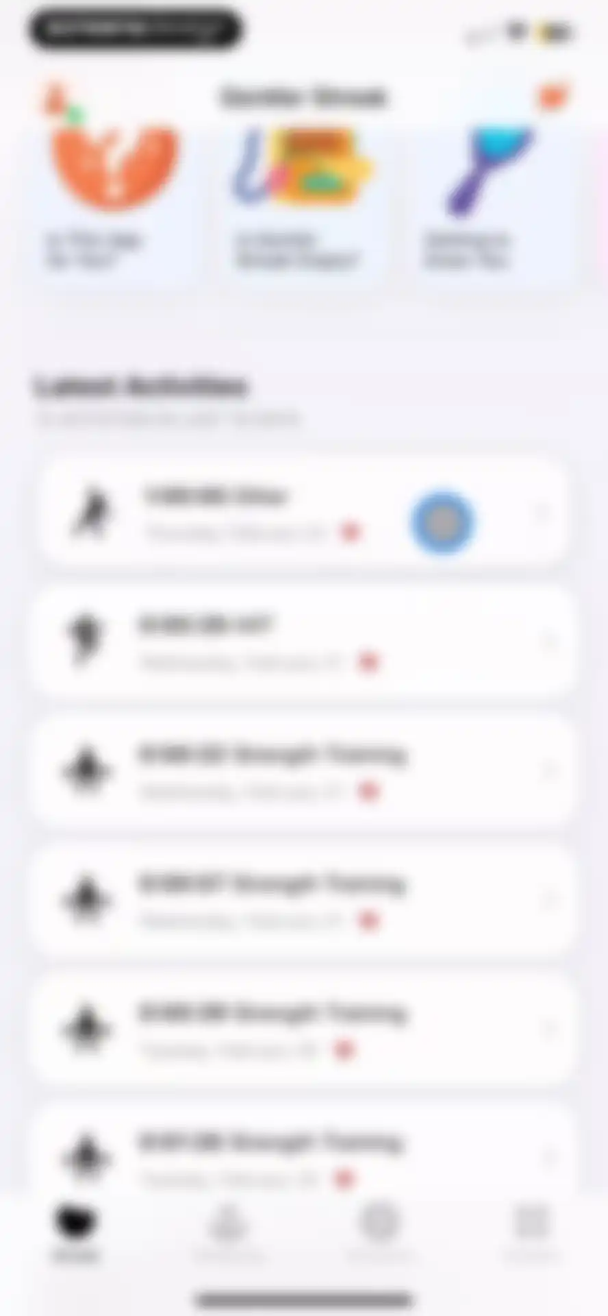 Gentler Streak Workout Tracker screen 17