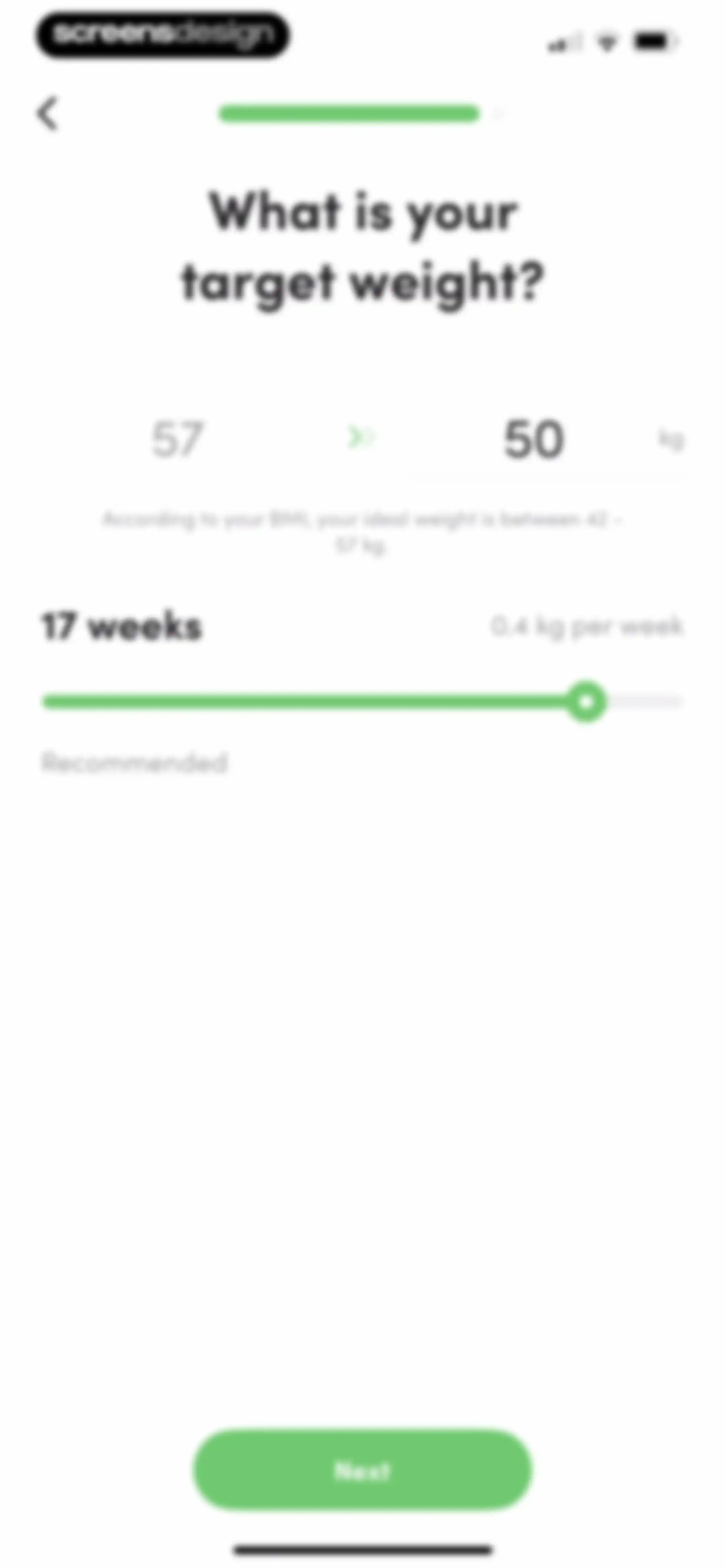 Calories and nutrition tracker screen 20