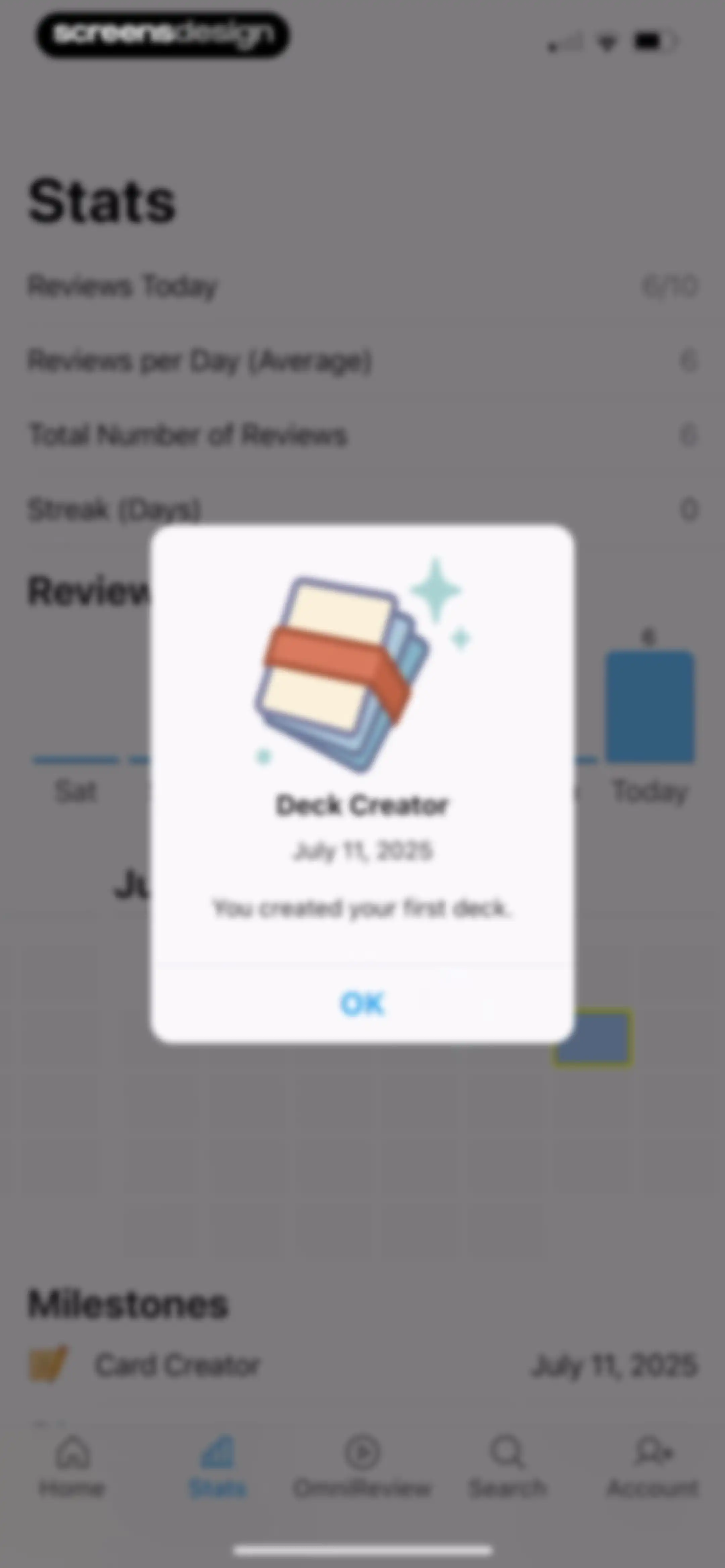 AlgoApp - Flashcards screen 84