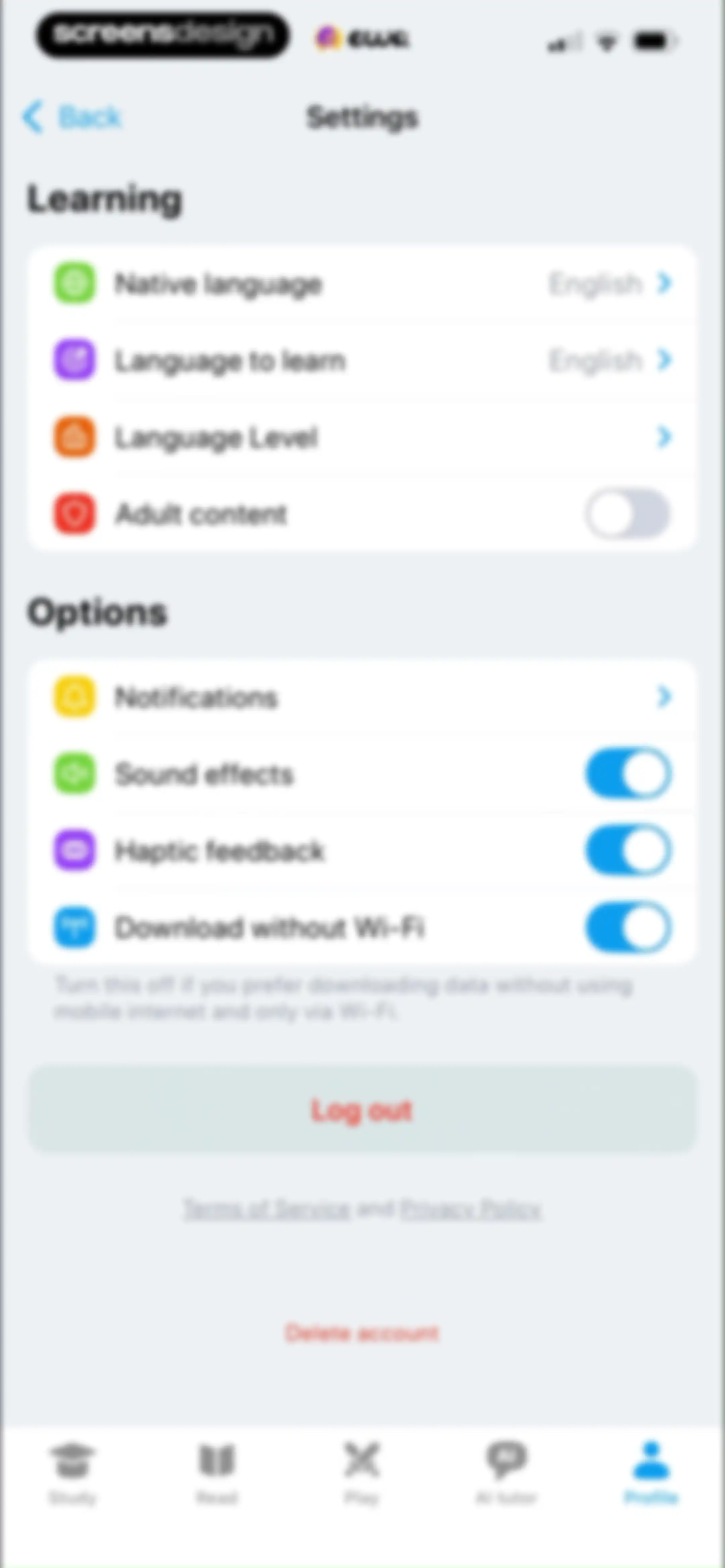 EWA: Learn Languages screen 184