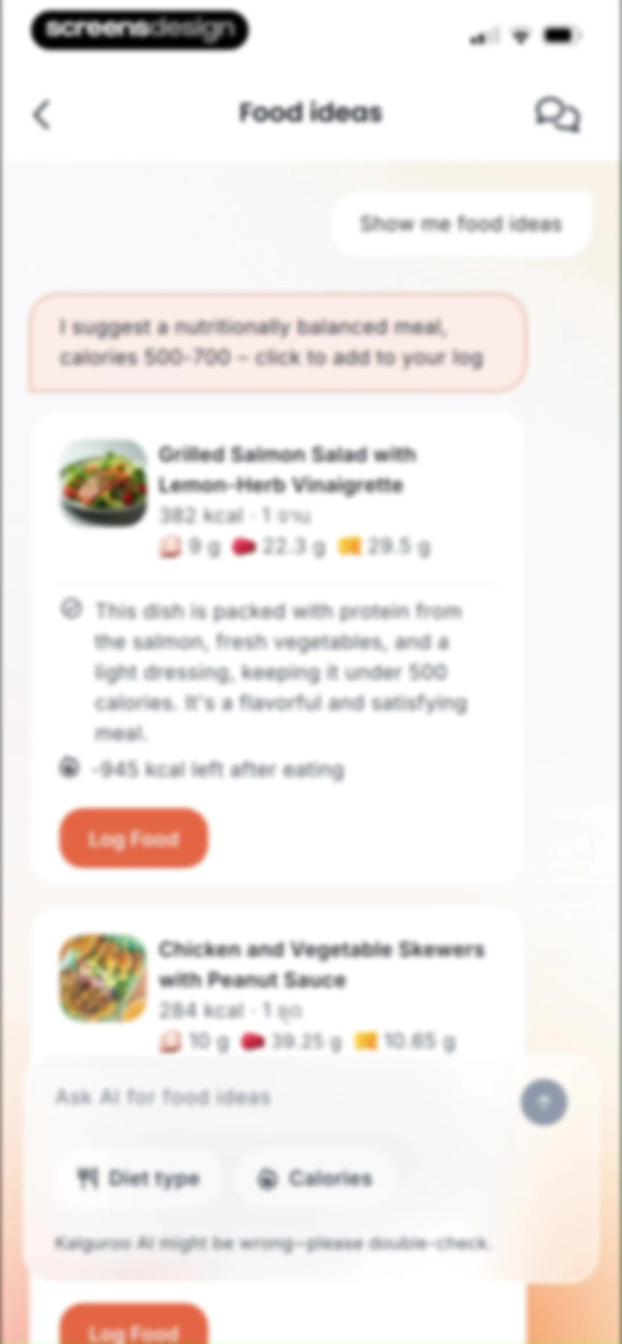 Kalguroo: AI Calorie Tracker screen 85