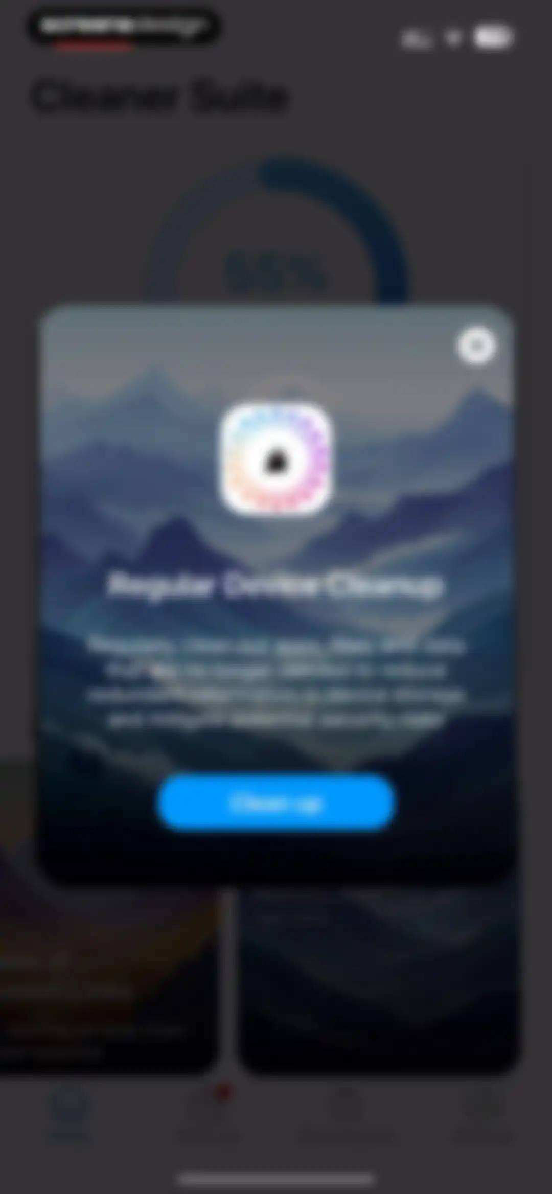 Cleaner Suite:Clean up Storage screen 32