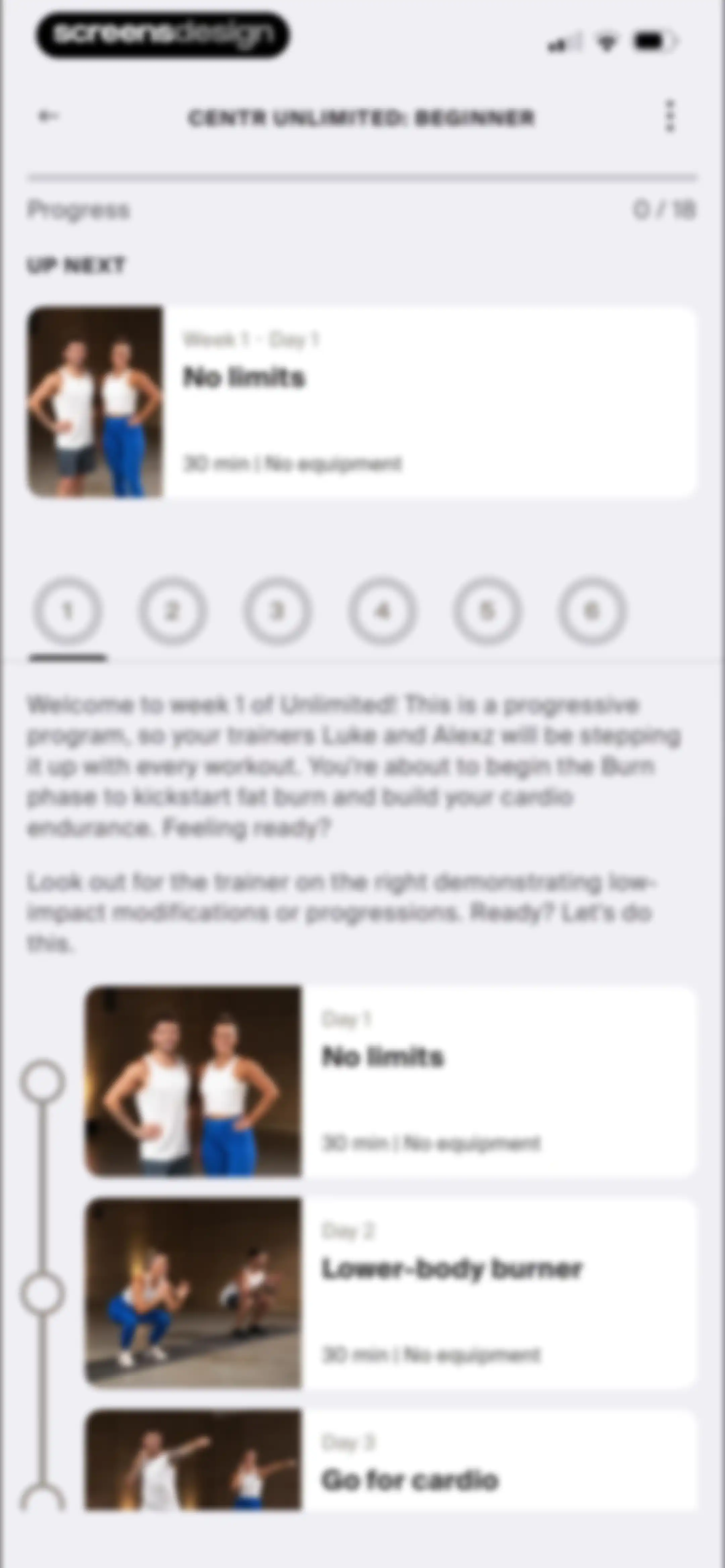 Centr: Strength & Fitness App screen 103
