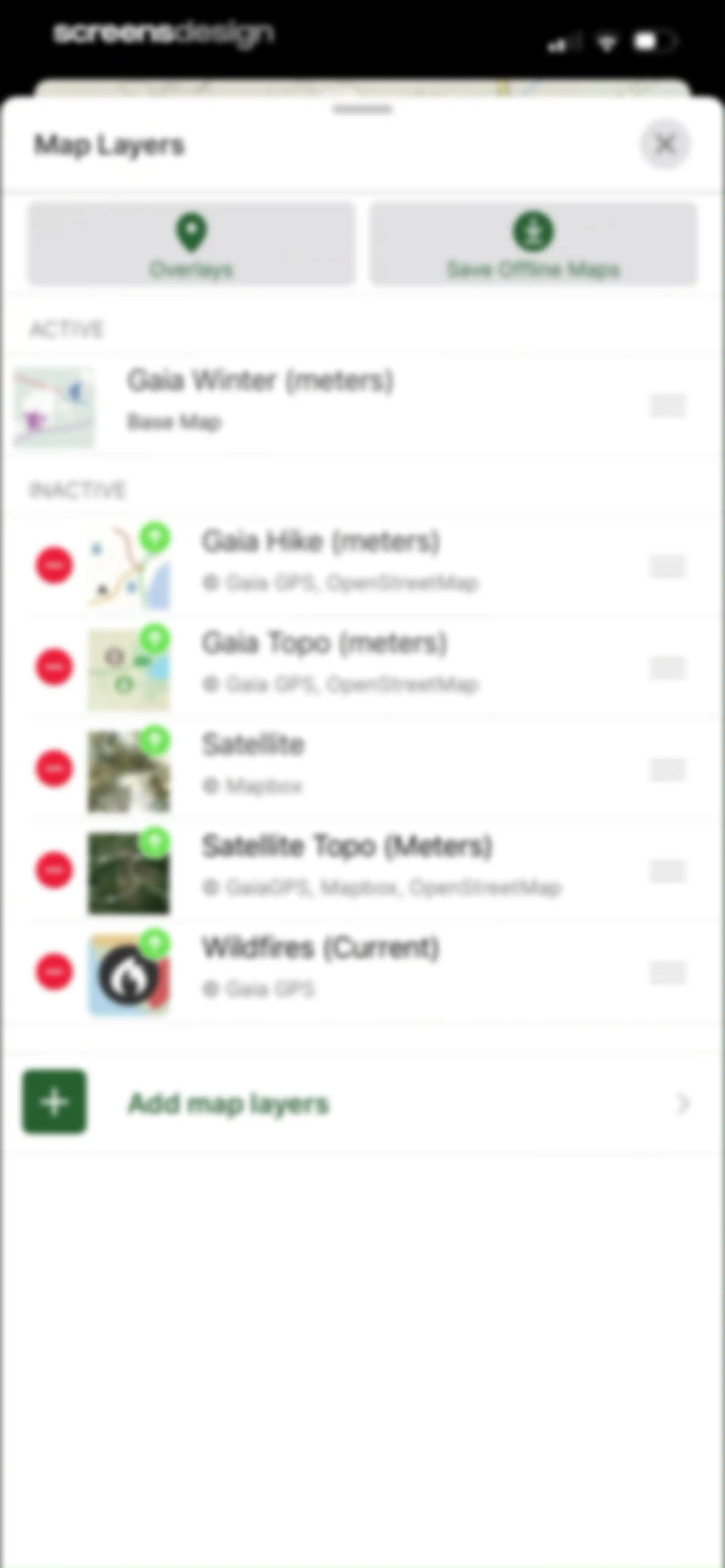 Gaia GPS: Mobile Trail Maps screen 70