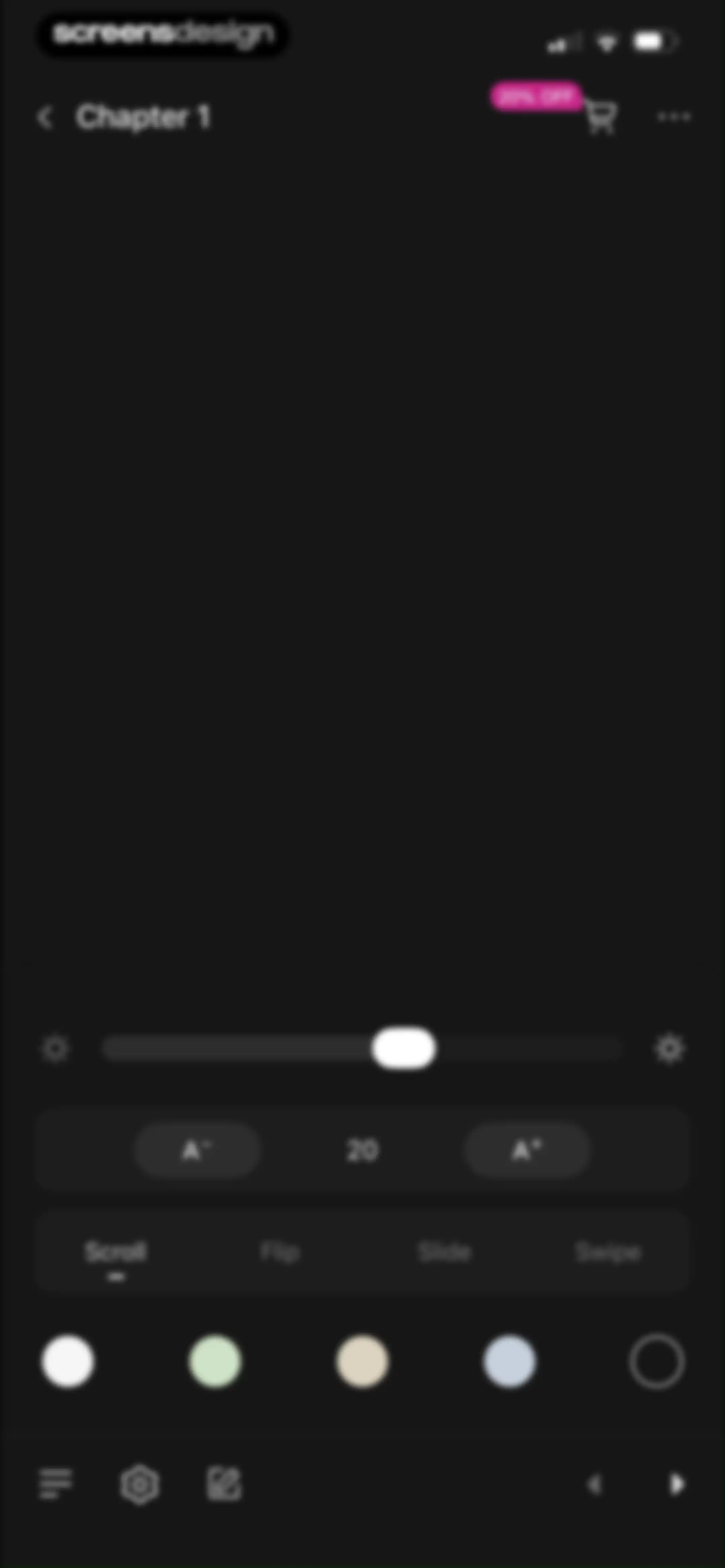 Literie screen 20