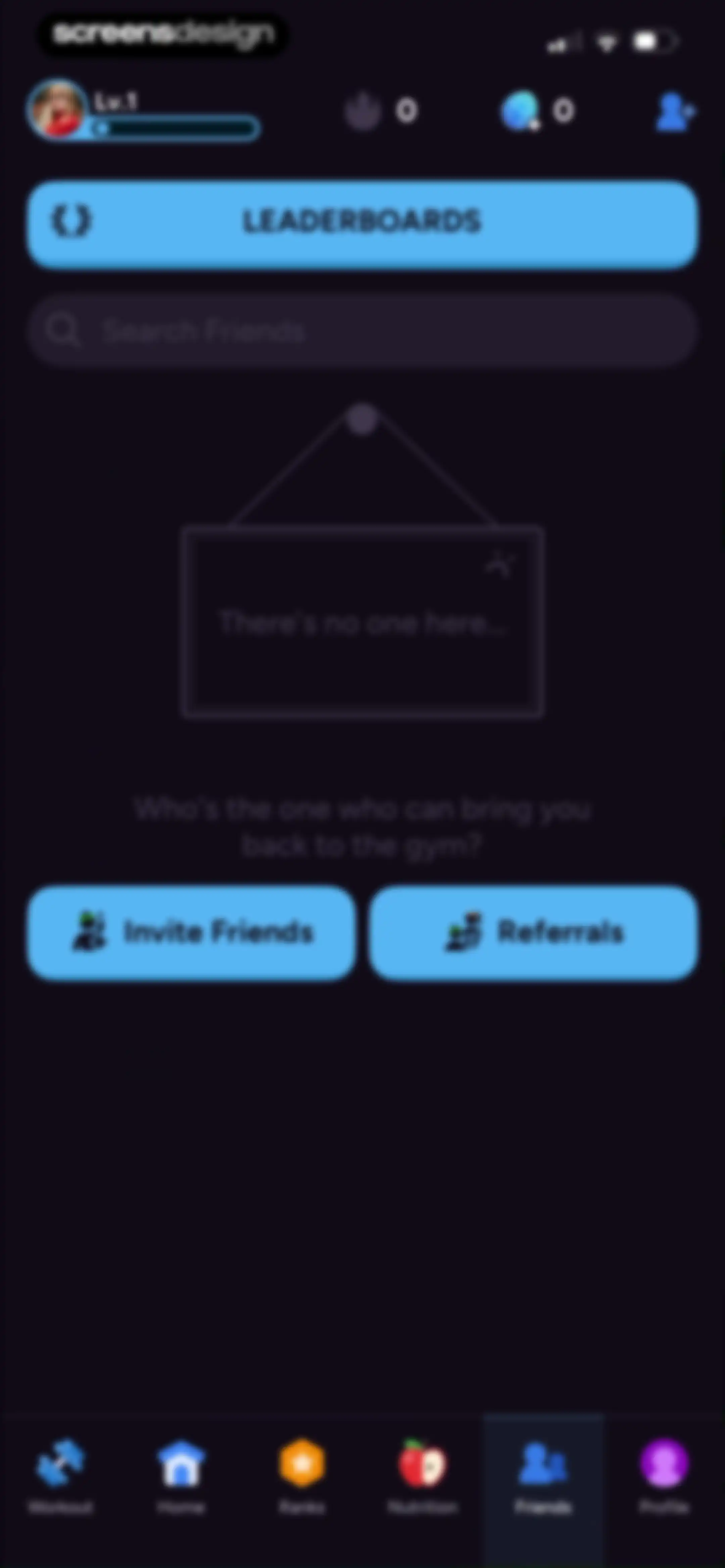 Liftoff - Ranked Gym Workouts screen 260