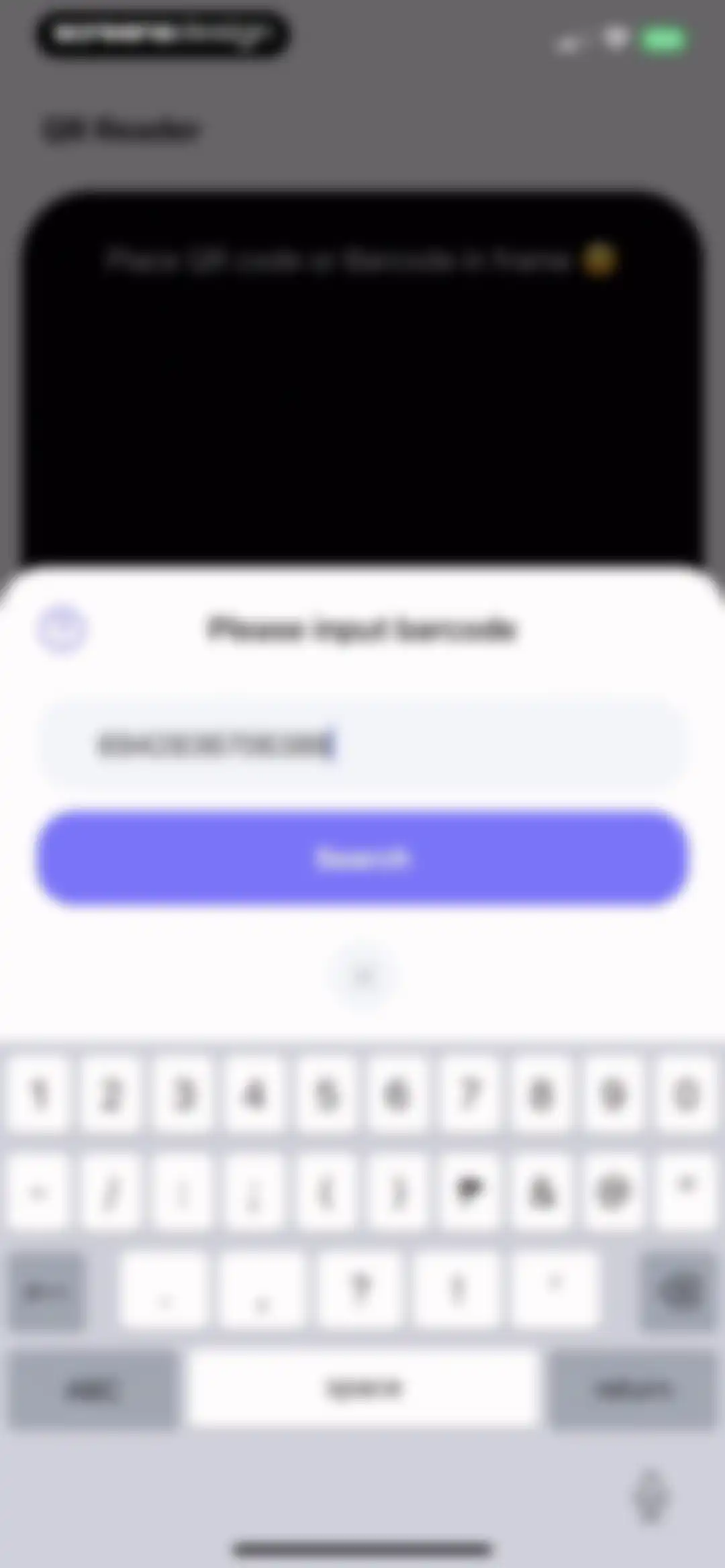 QR Reader for mobile screen 12