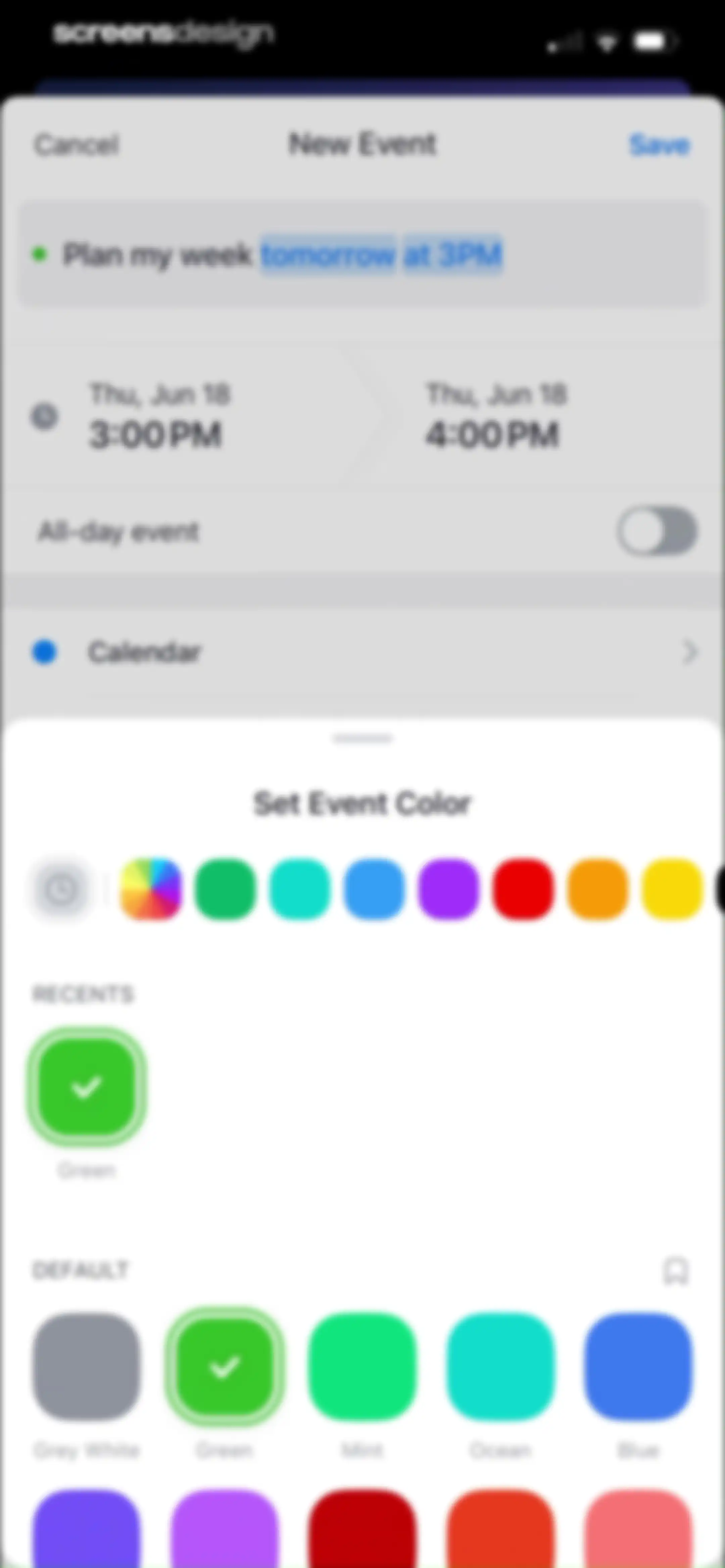 Calendars: Schedule Planner screen 24