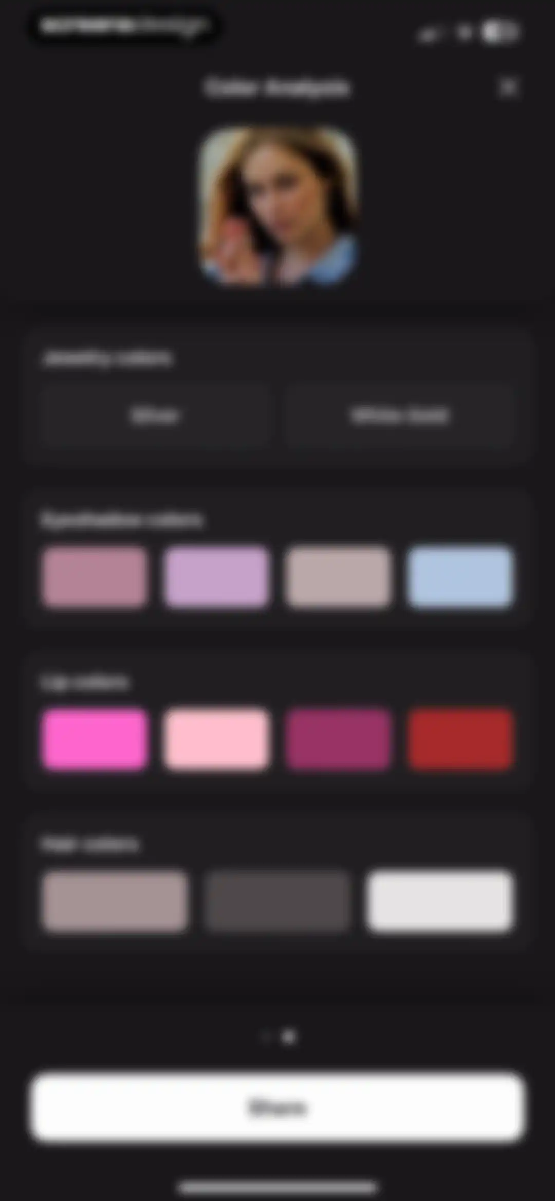 Cosmo: AI Editor, Hair Filters screen 58