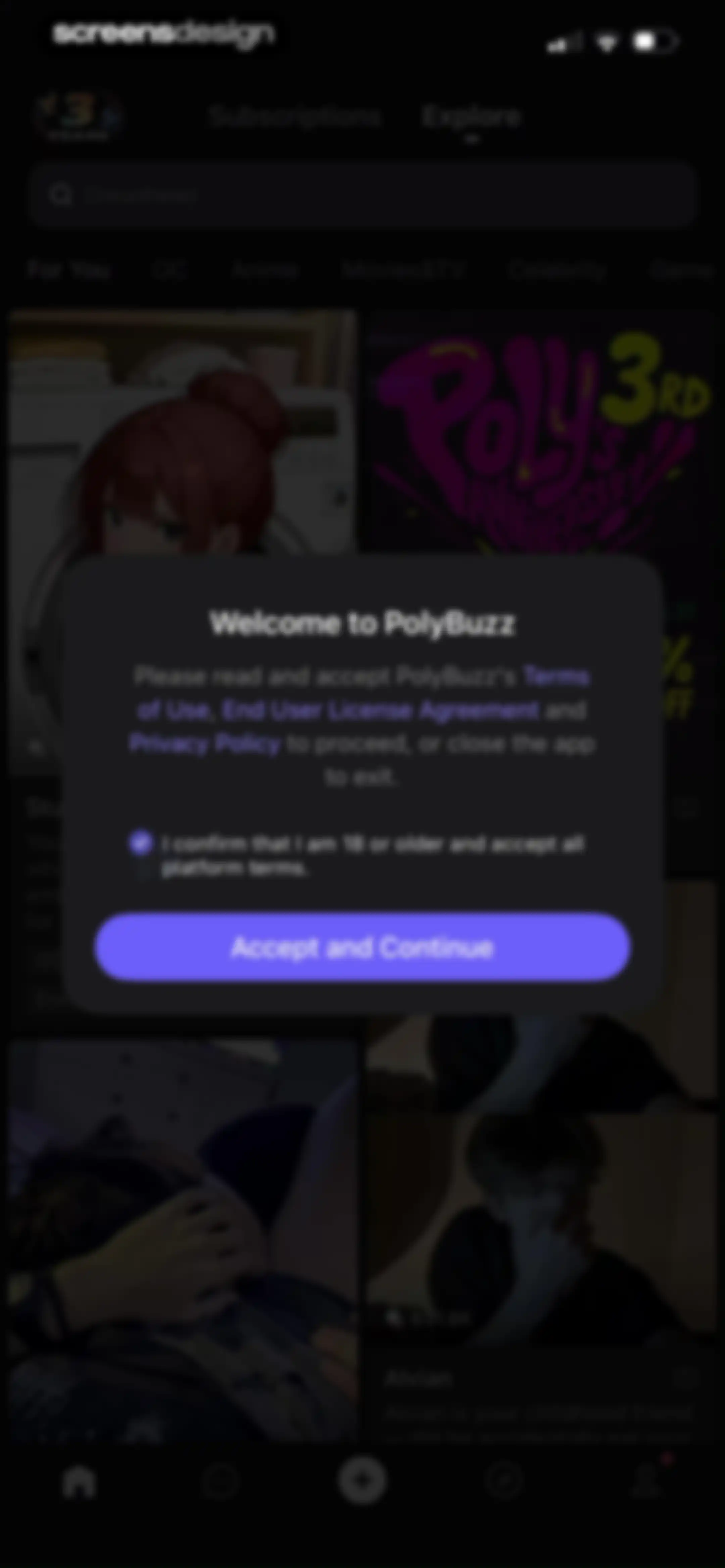 PolyBuzz: Chat with Characters screen 3