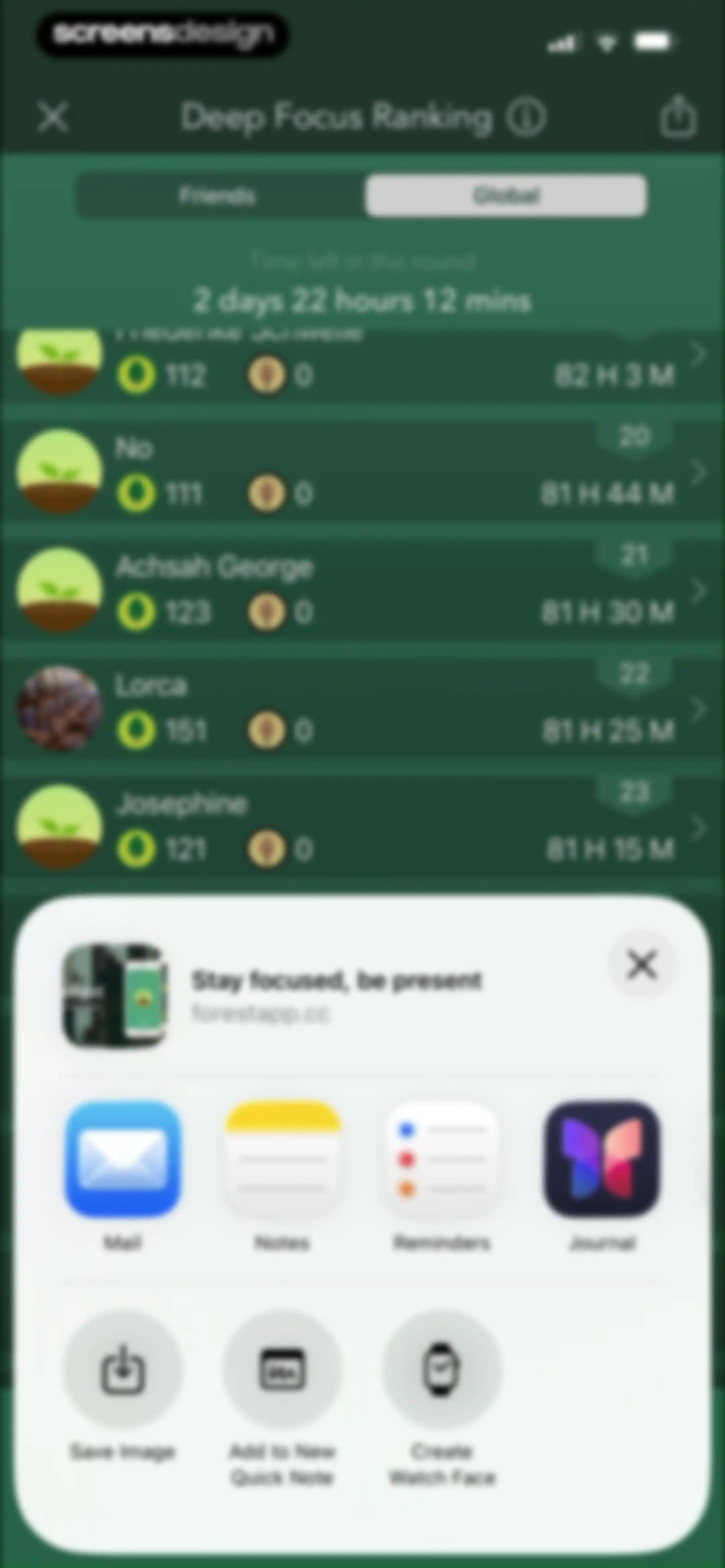Forest: Focus for Productivity screen 116
