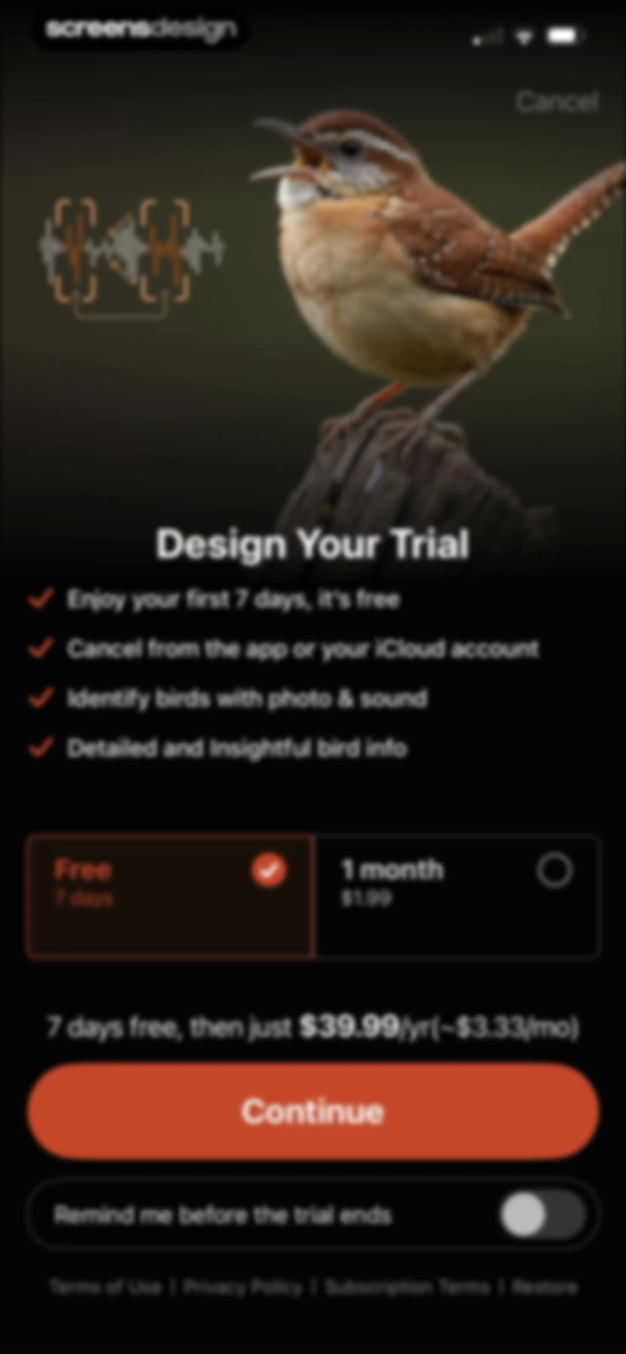 Picture Bird: Bird identifier screen 16