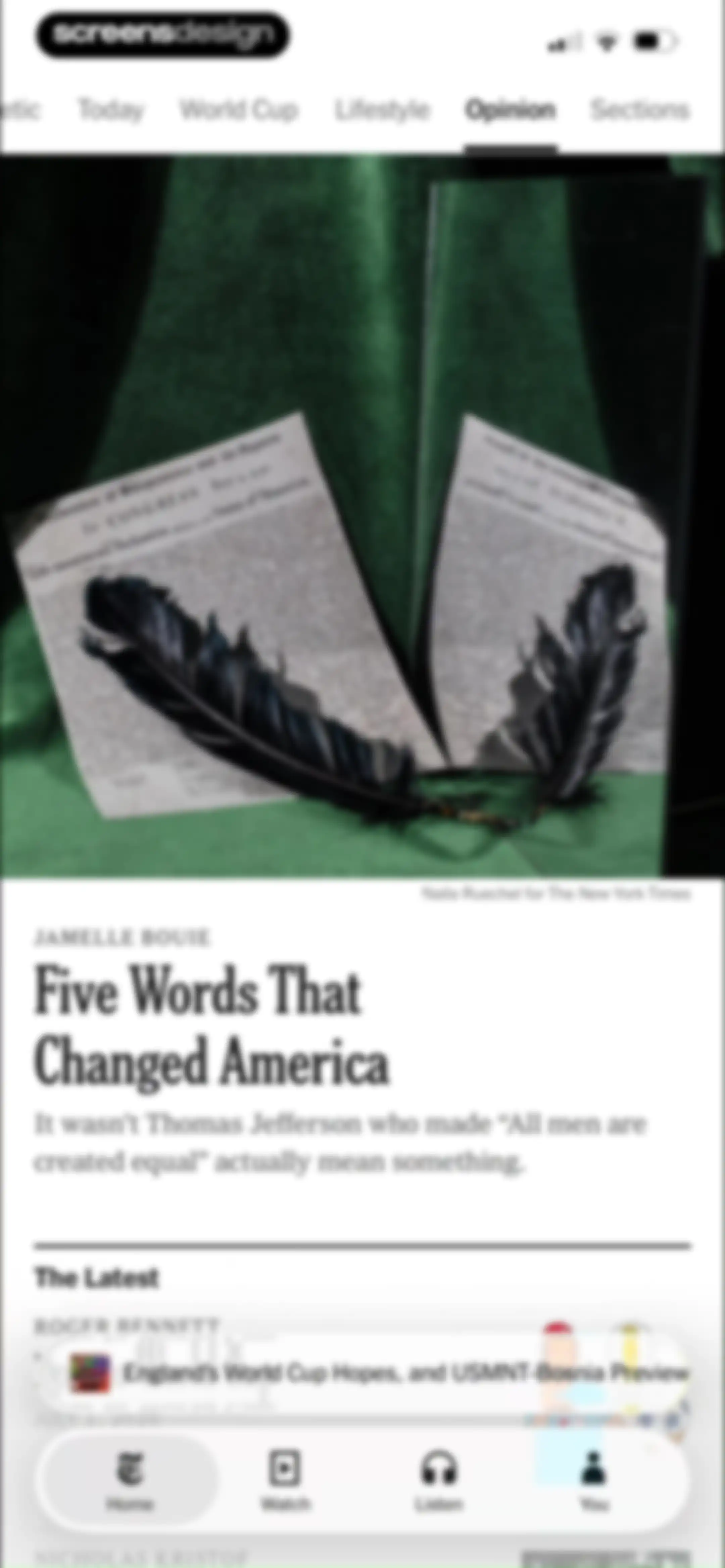 NYTimes: US and Global News screen 39