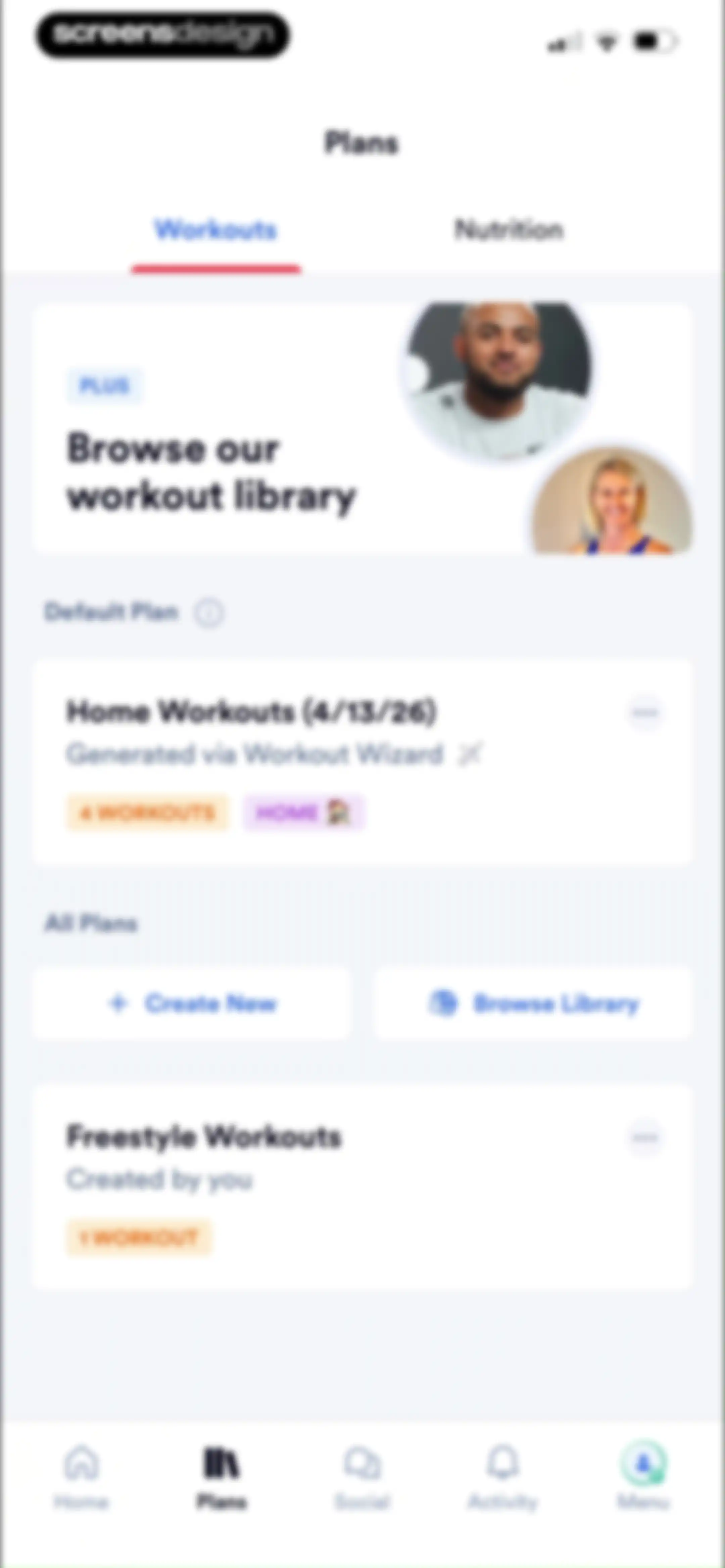 Caliber: Strength Training screen 123