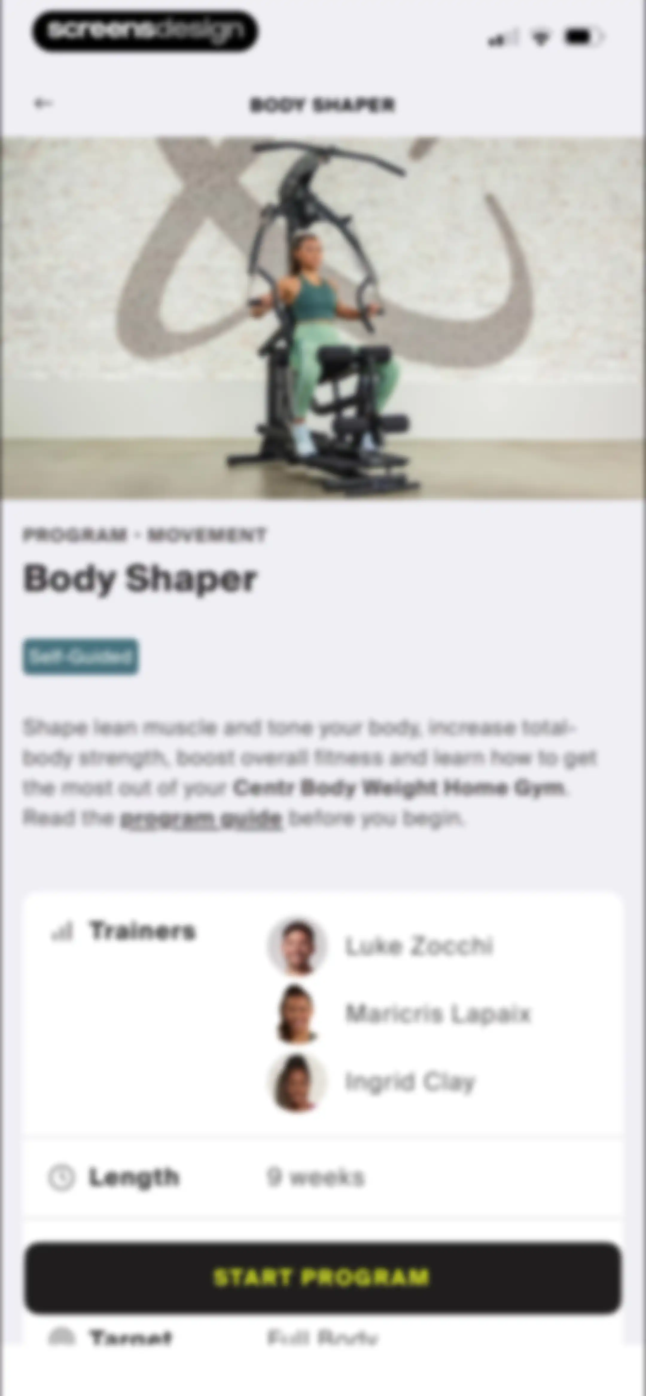 Centr: Strength & Fitness App screen 115