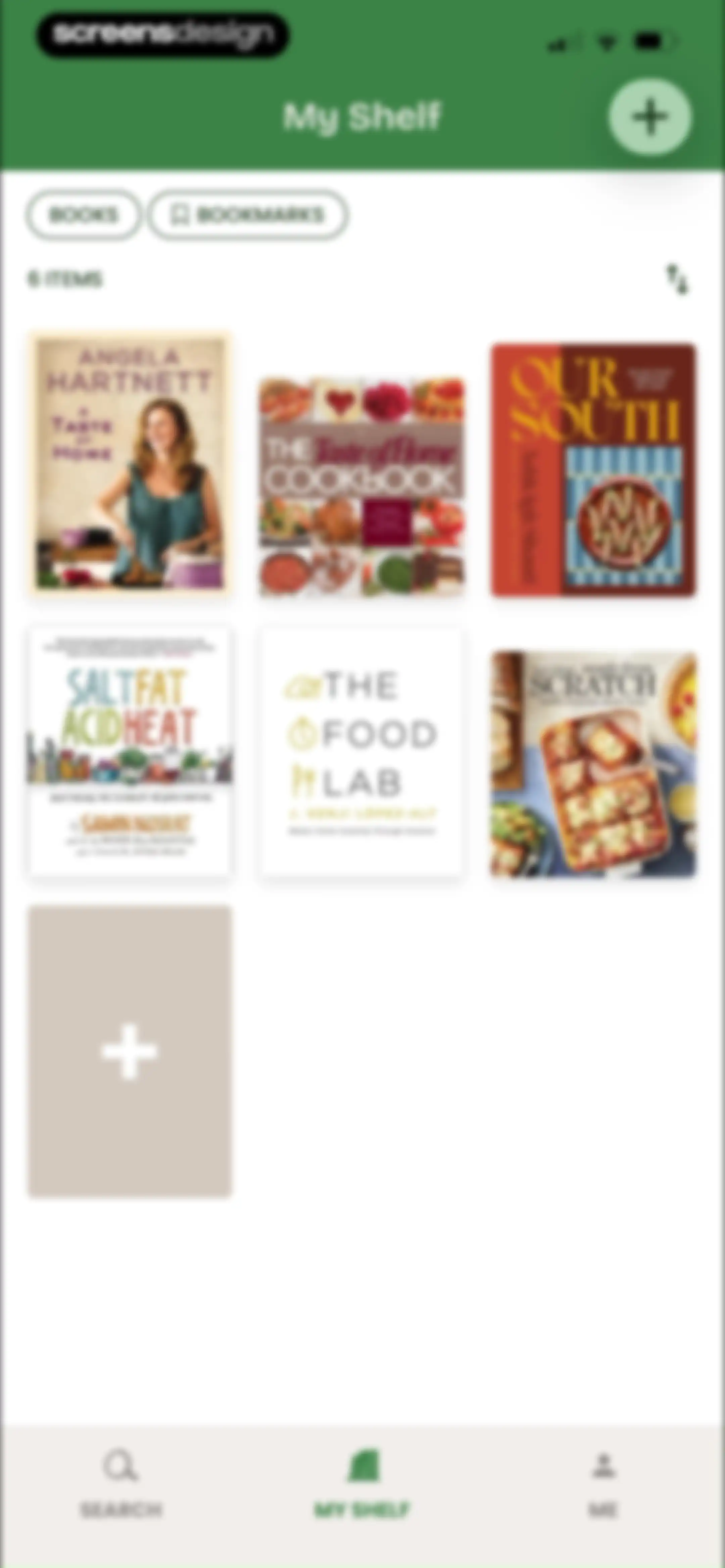 CookShelf: Search Cookbooks screen 34