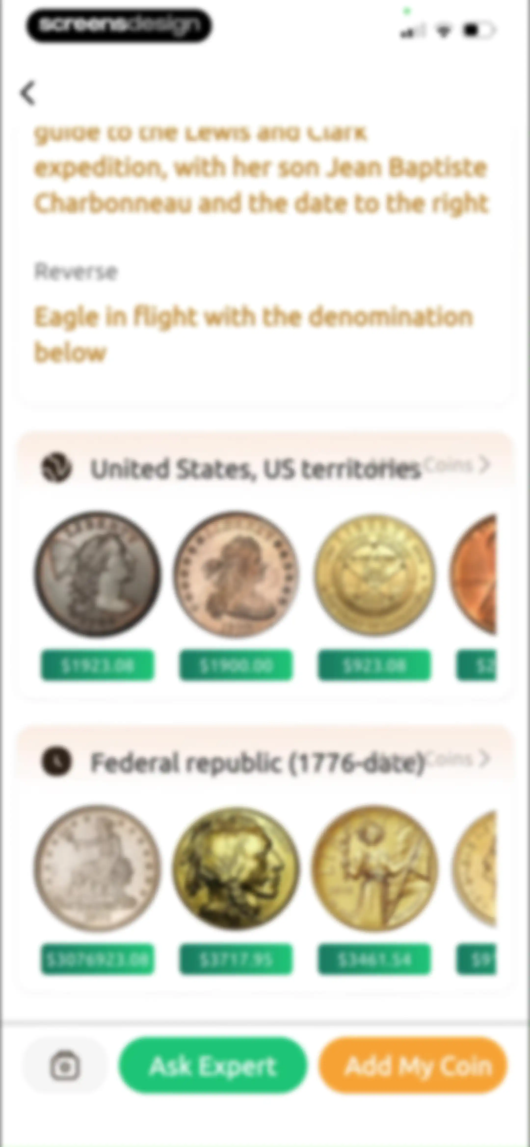ChatCoin: Coin Identifier screen 20