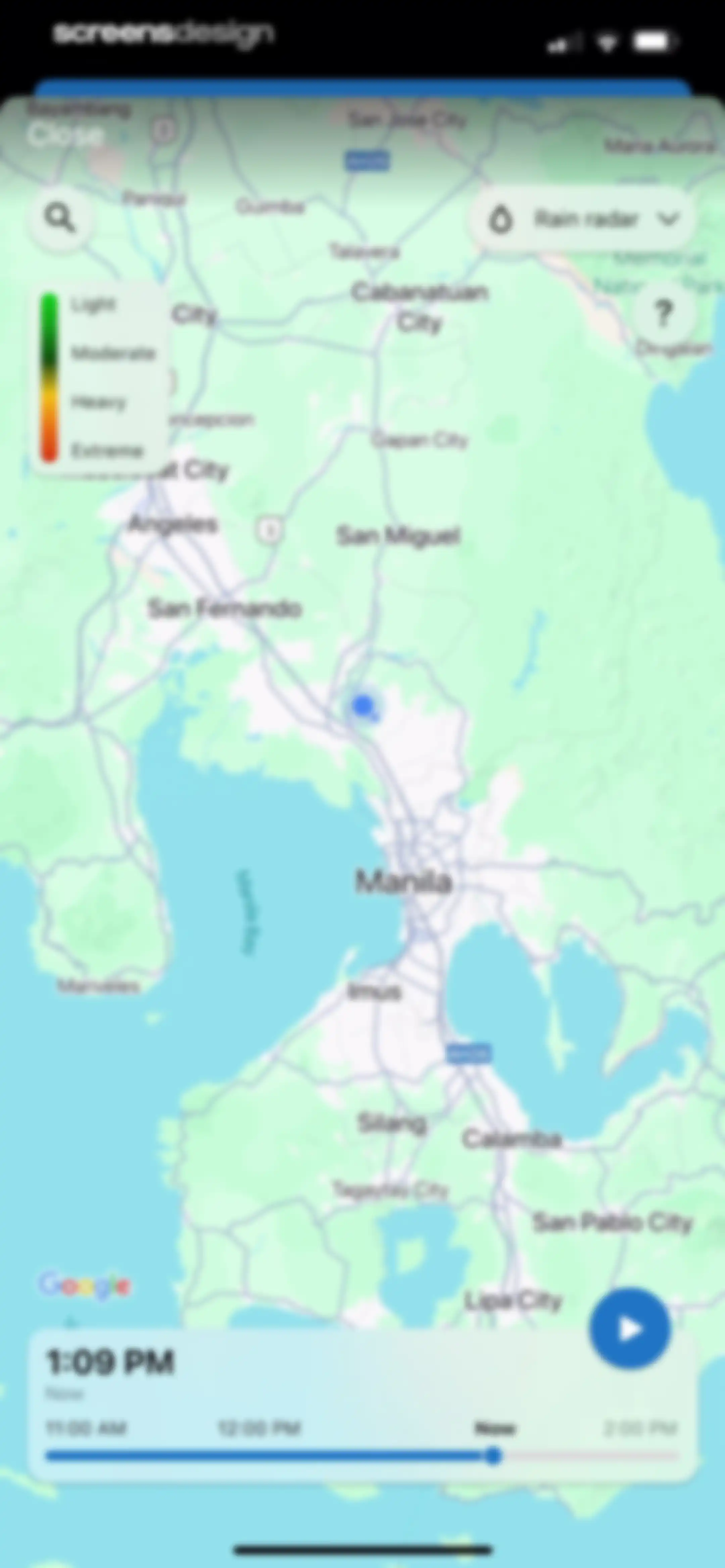 Fishing Points: Map & Forecast screen 96