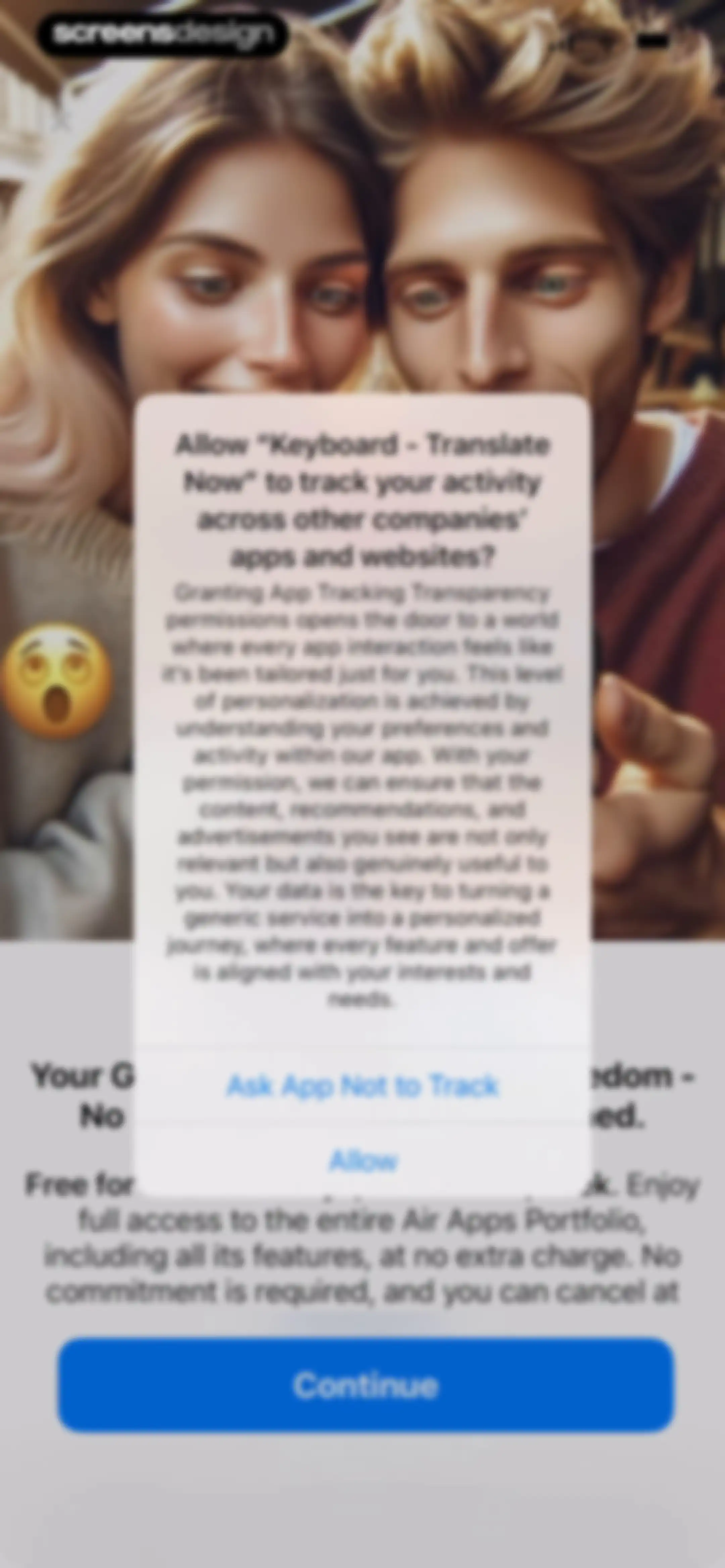 Translator Keyboard - Language screen 1