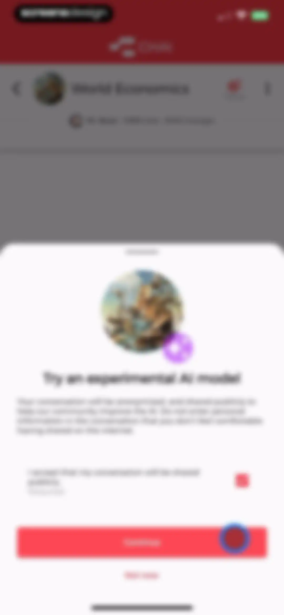 CHAI: Social AI Platform- Chat screen 22
