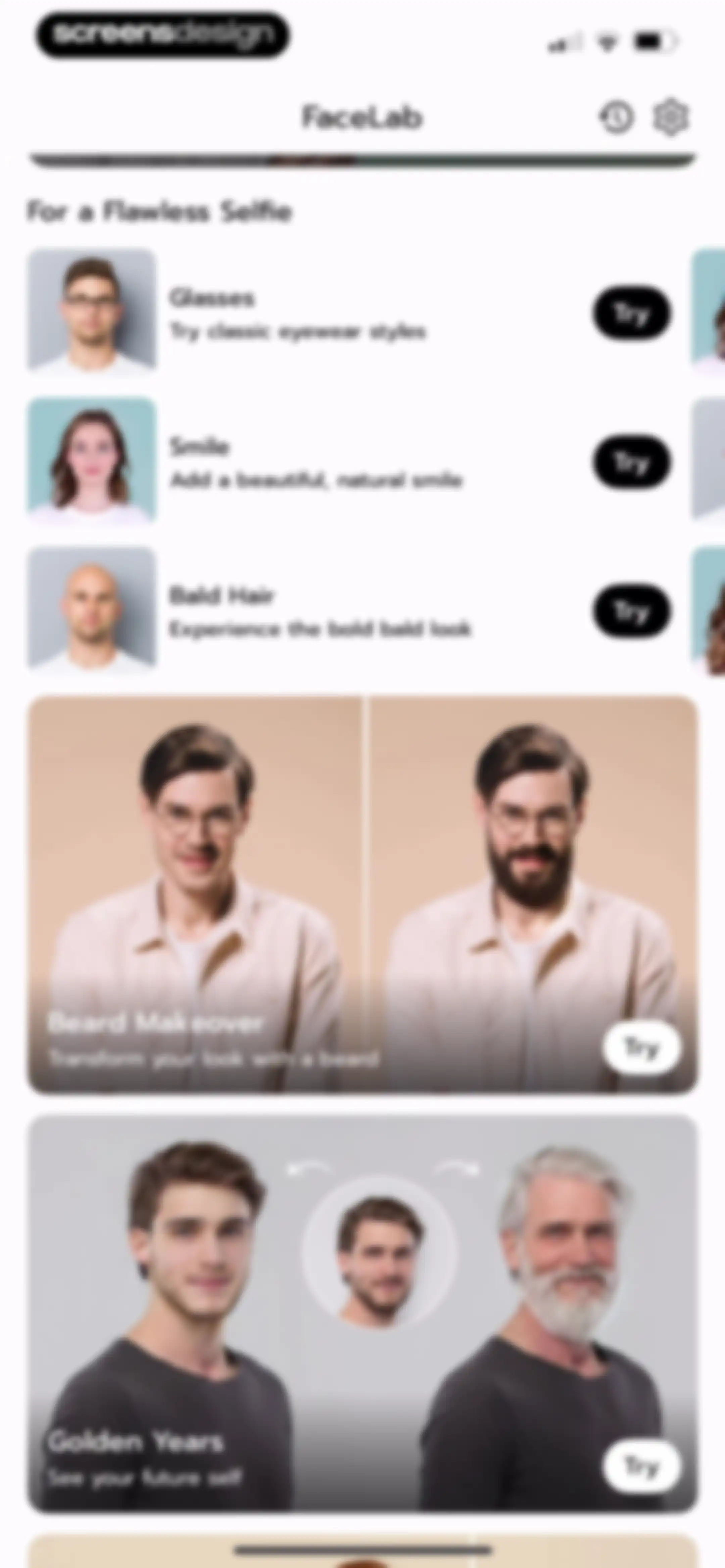 FaceLab: Face Age, Hair Filter screen 50
