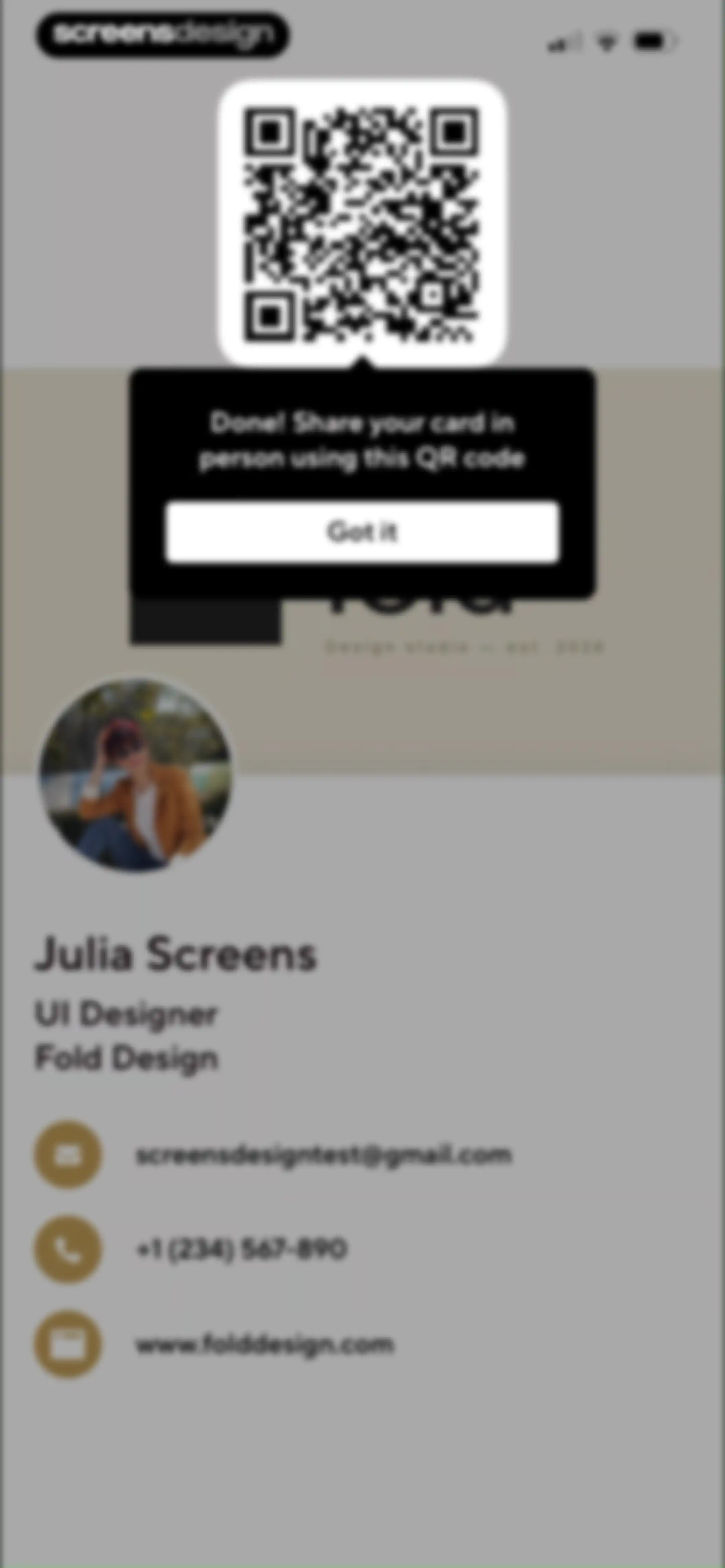 Blinq: Digital Business Card screen 20