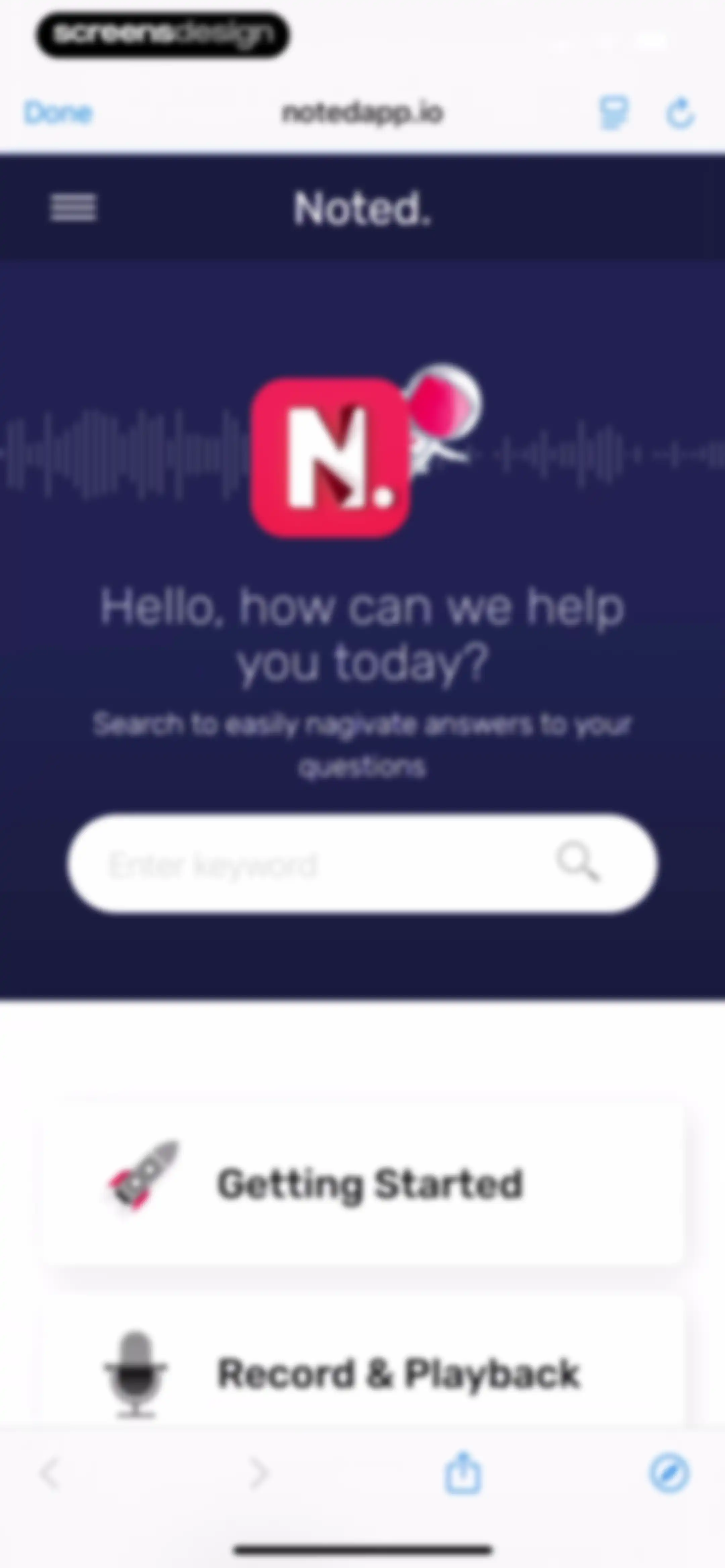 Noted: Record & AI Transcribe screen 127