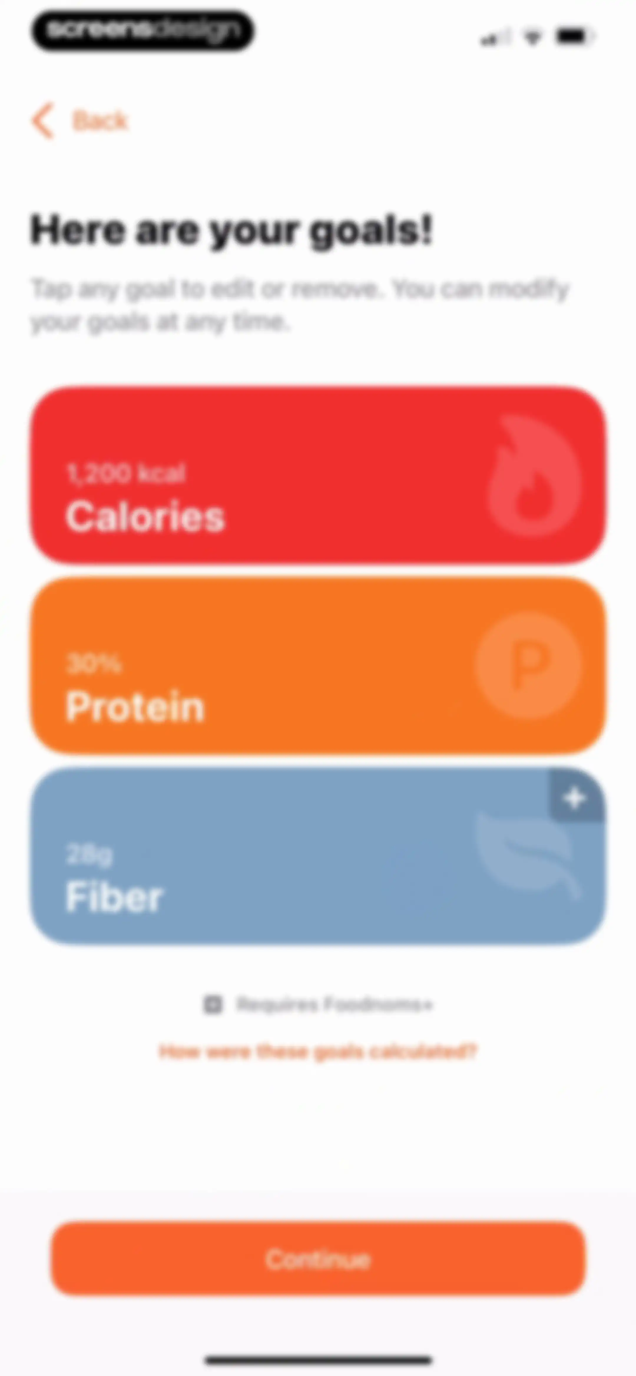 Nutrition Tracker: Foodnoms screen 16