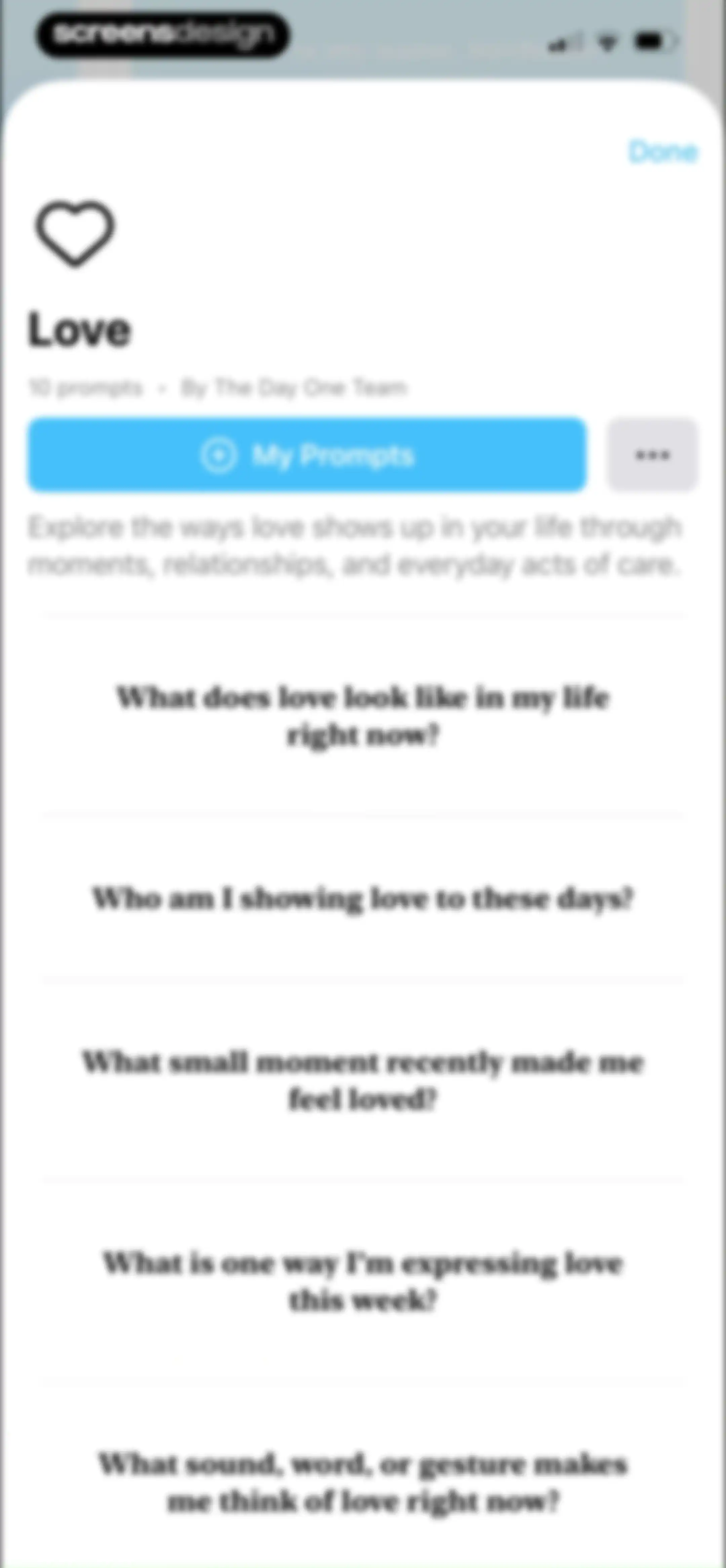 Day One: Daily Journal & Diary screen 103