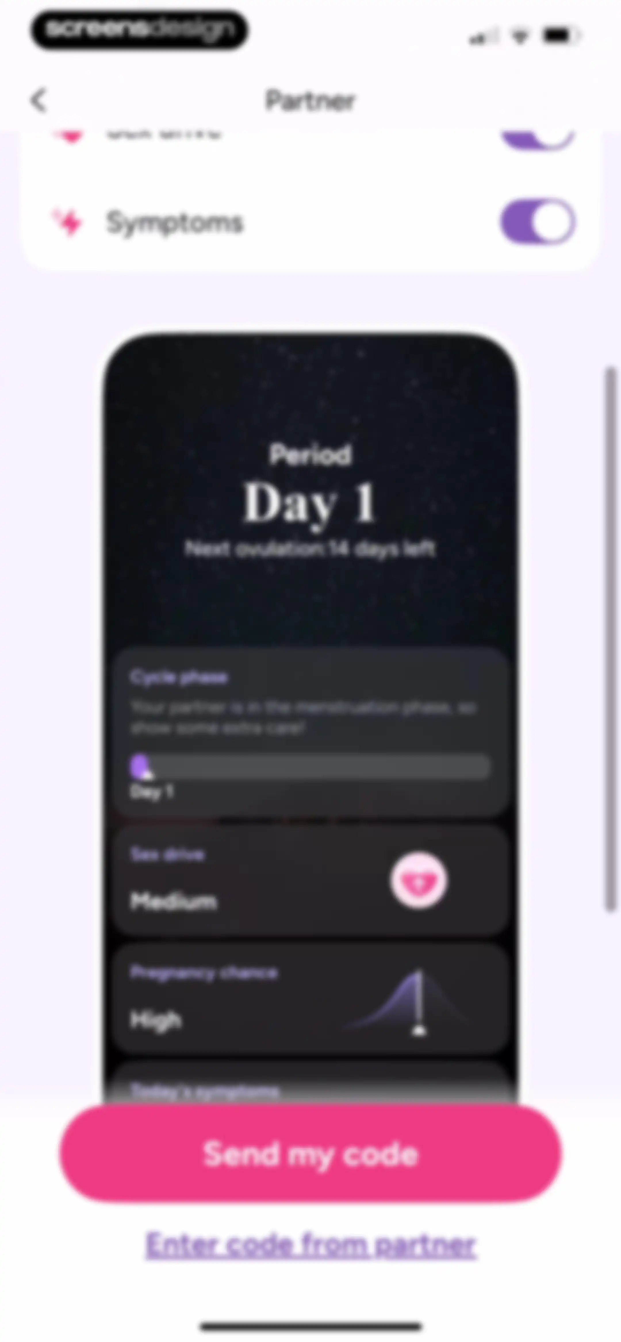 Period Tracker Period Calendar screen 117