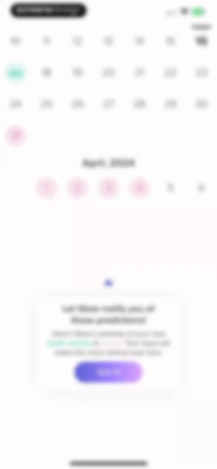 Glow Ovulation & Period App screen 8