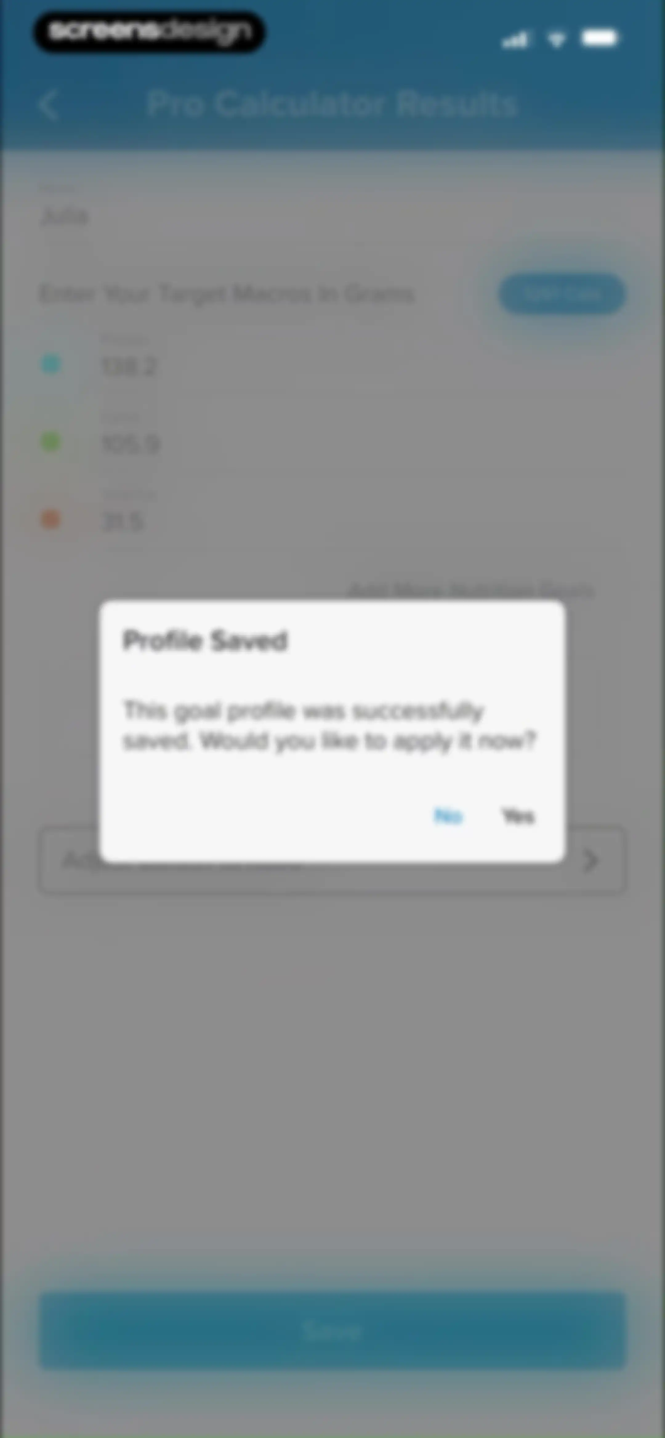 My Macros+ | Macro Tracker screen 27
