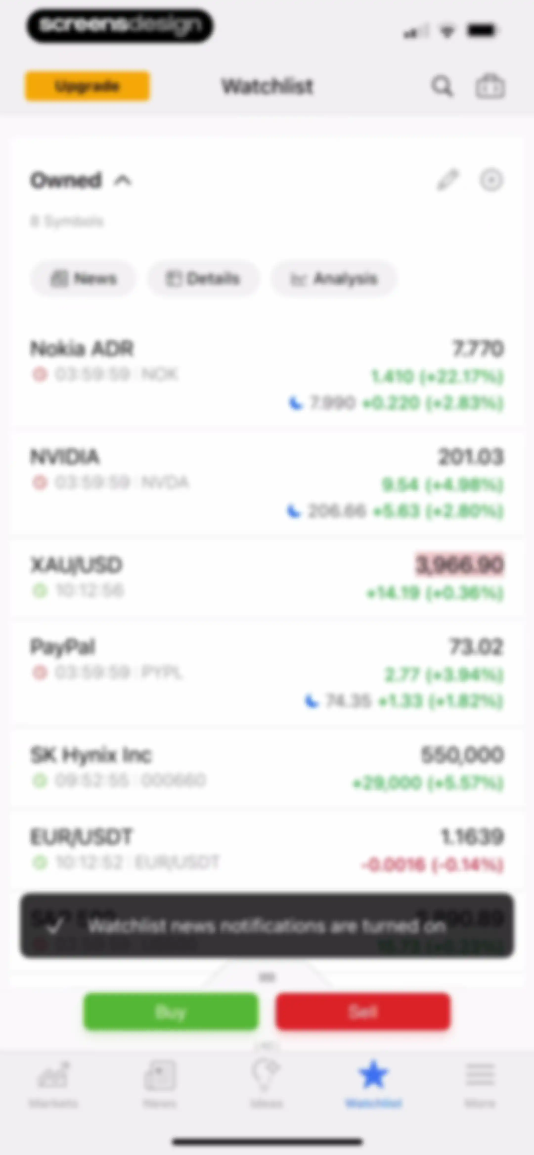 Investing.com: Stock Market screen 114