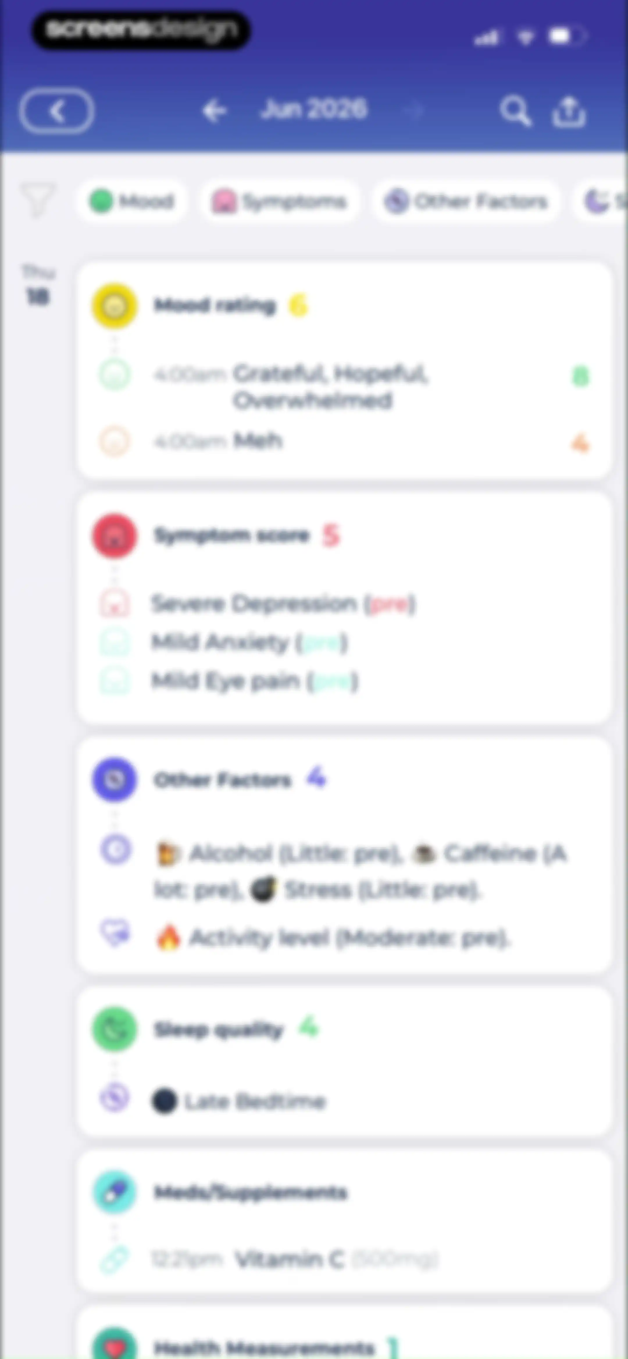 Bearable - Symptom Tracker screen 109