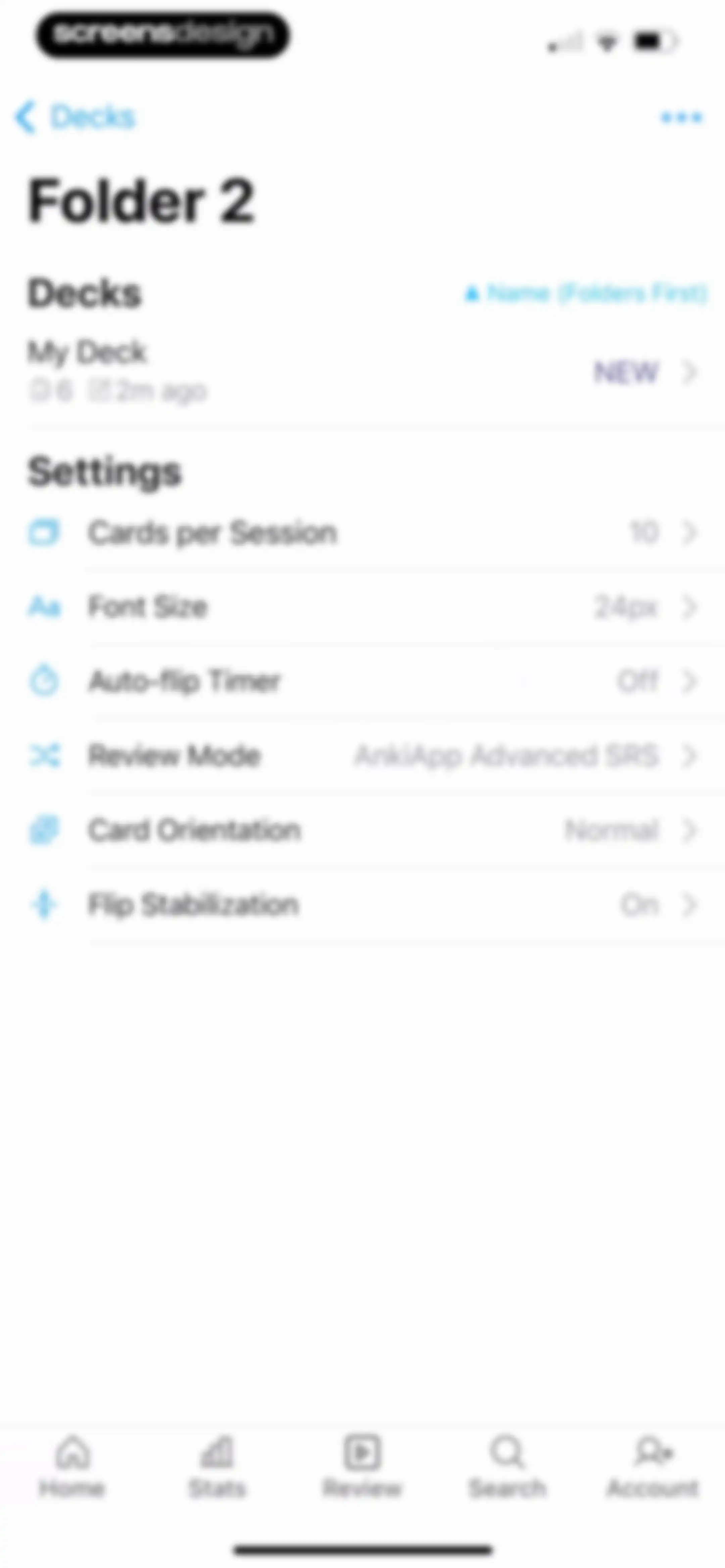 AlgoApp - Flashcards screen 79