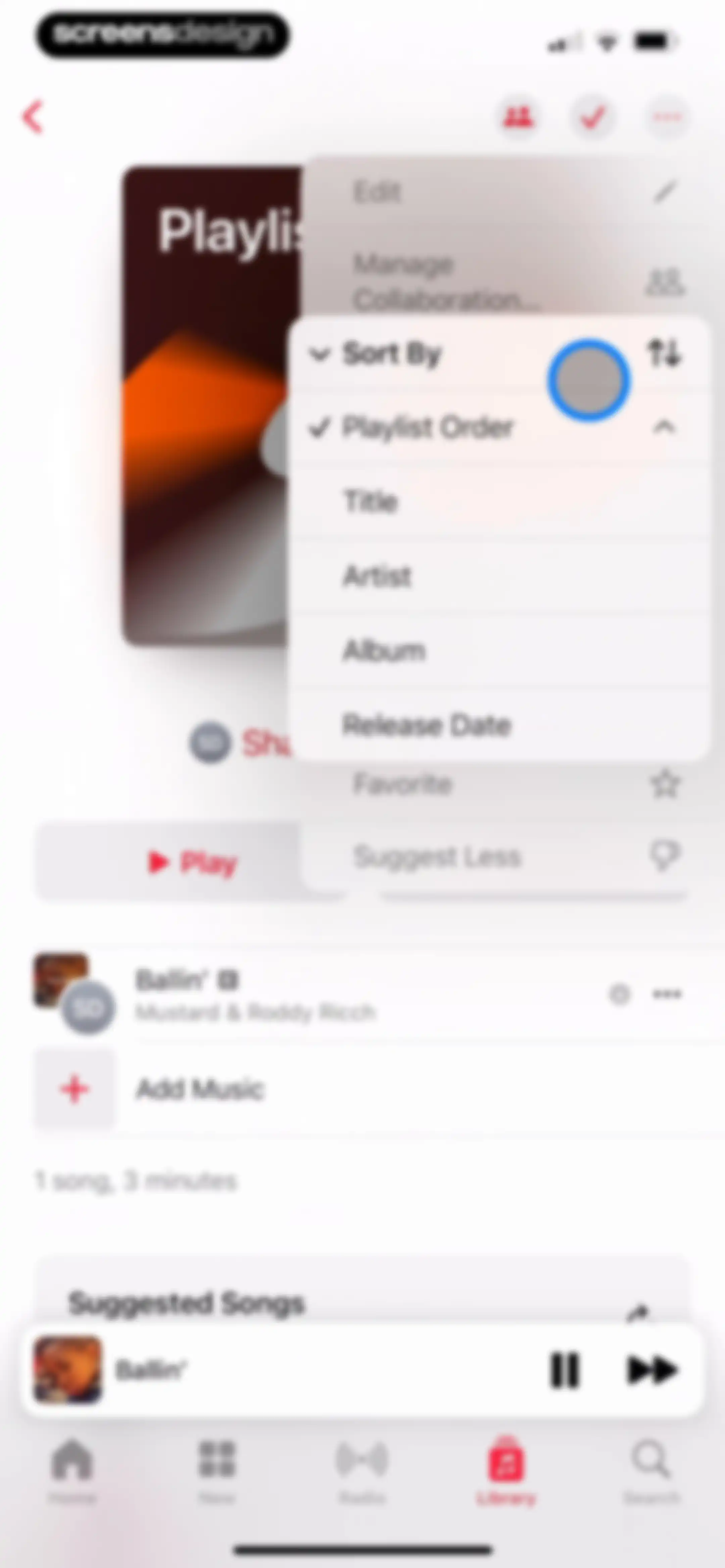 Apple Music screen 107