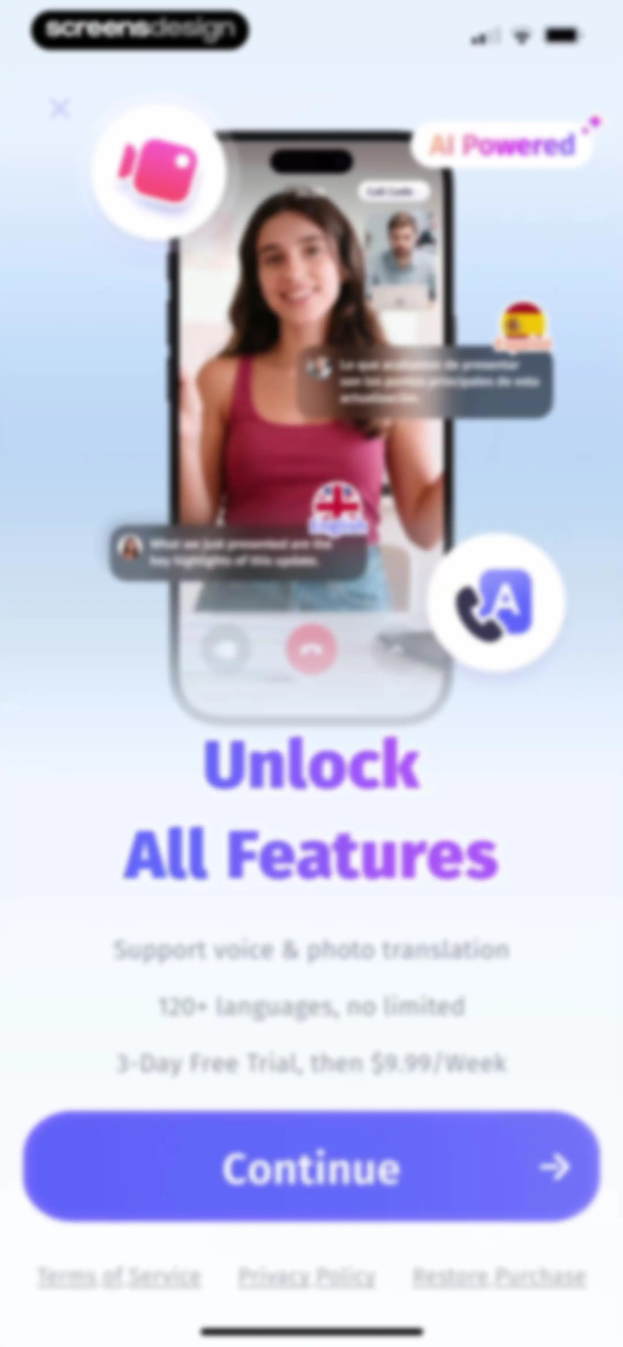 eTranslator-AI Translate screen 7